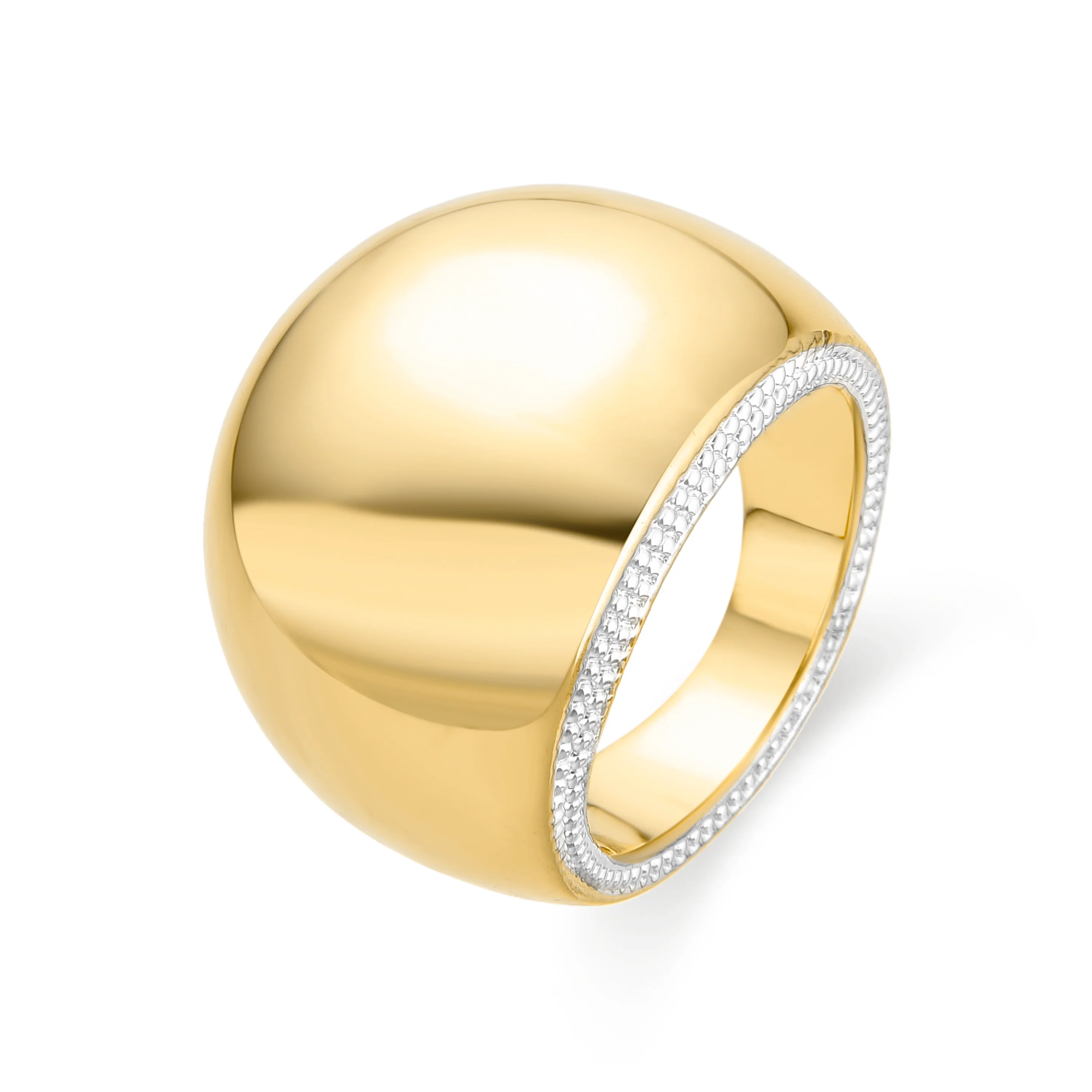 Anillo acabado en oro amarillo de 18K - Eharbel
