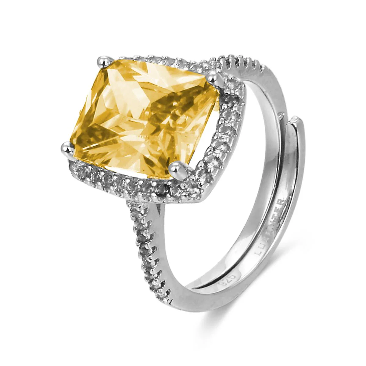Anillo Euria Plata De Ley 925 - Euria AMARILLO
