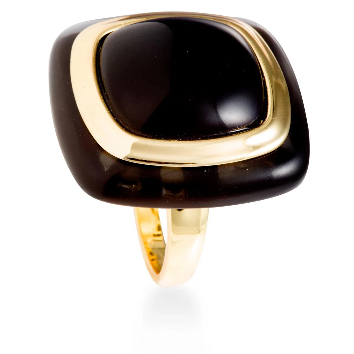Anillo Faida acabado en Oro Amarillo de 18 Kts - Faida NEGRO