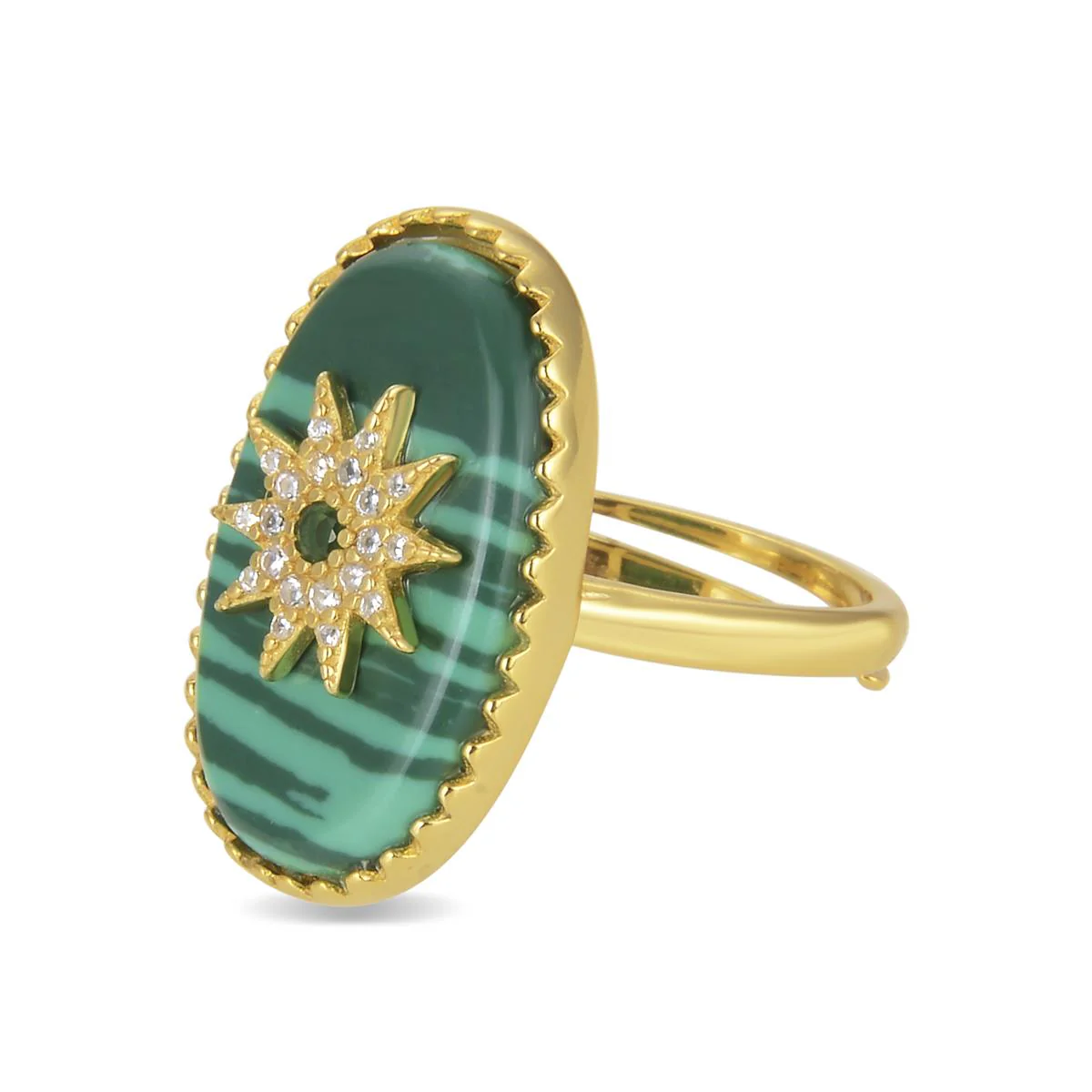 Anillo Fersa Plata De Ley 925 - Fersa VERDE