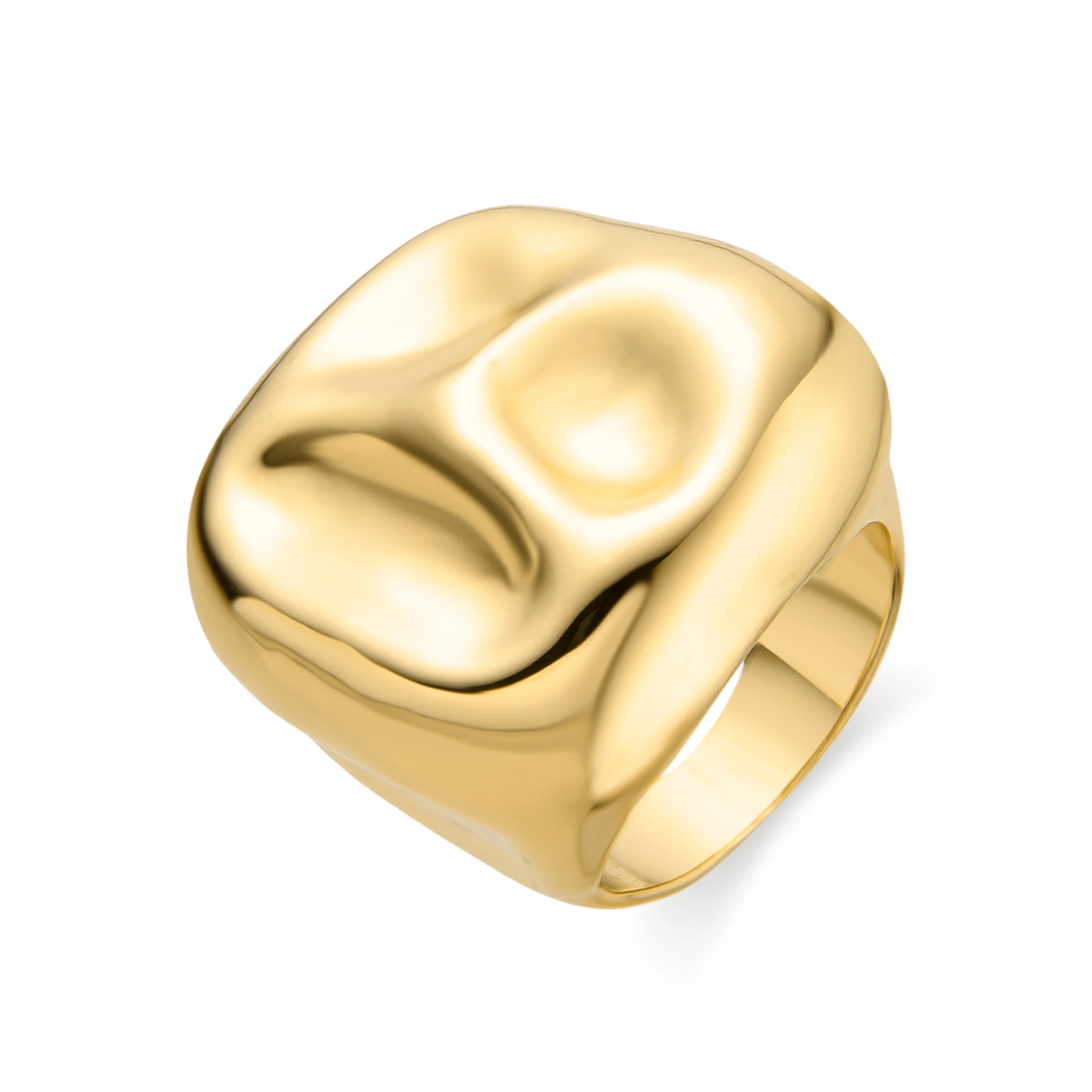 Anillo acabado en oro amarillo de 18K - Fioak