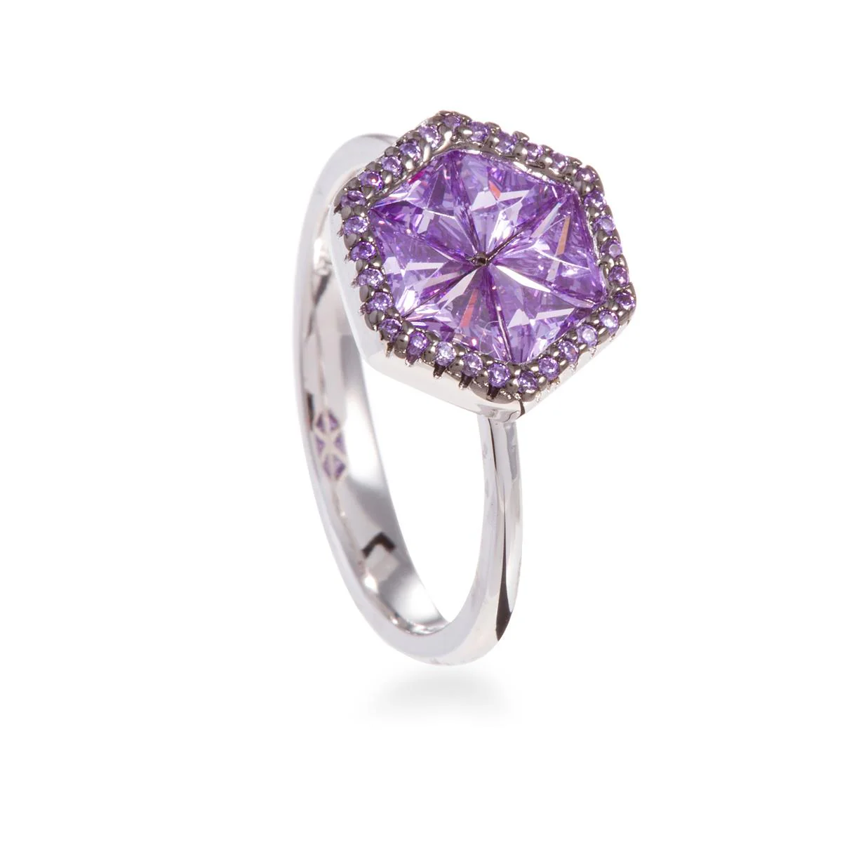 Anillo Flathome Plata De Ley 925 - Flathome MORADO