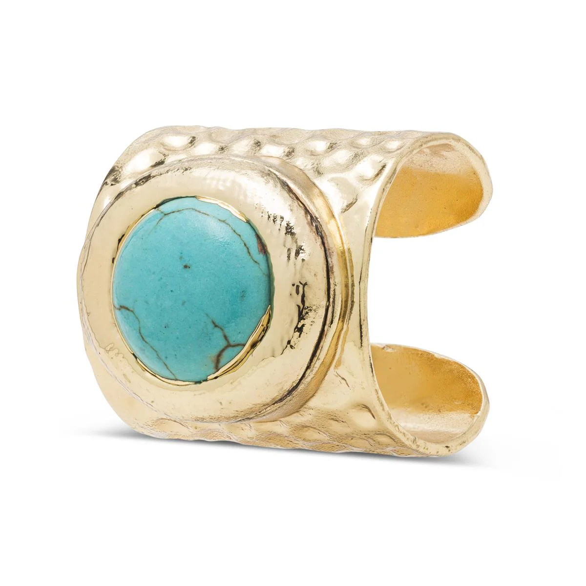 Anillo Gaufu acabado en Oro Amarillo de 18 Kts - Gaufu AZUL