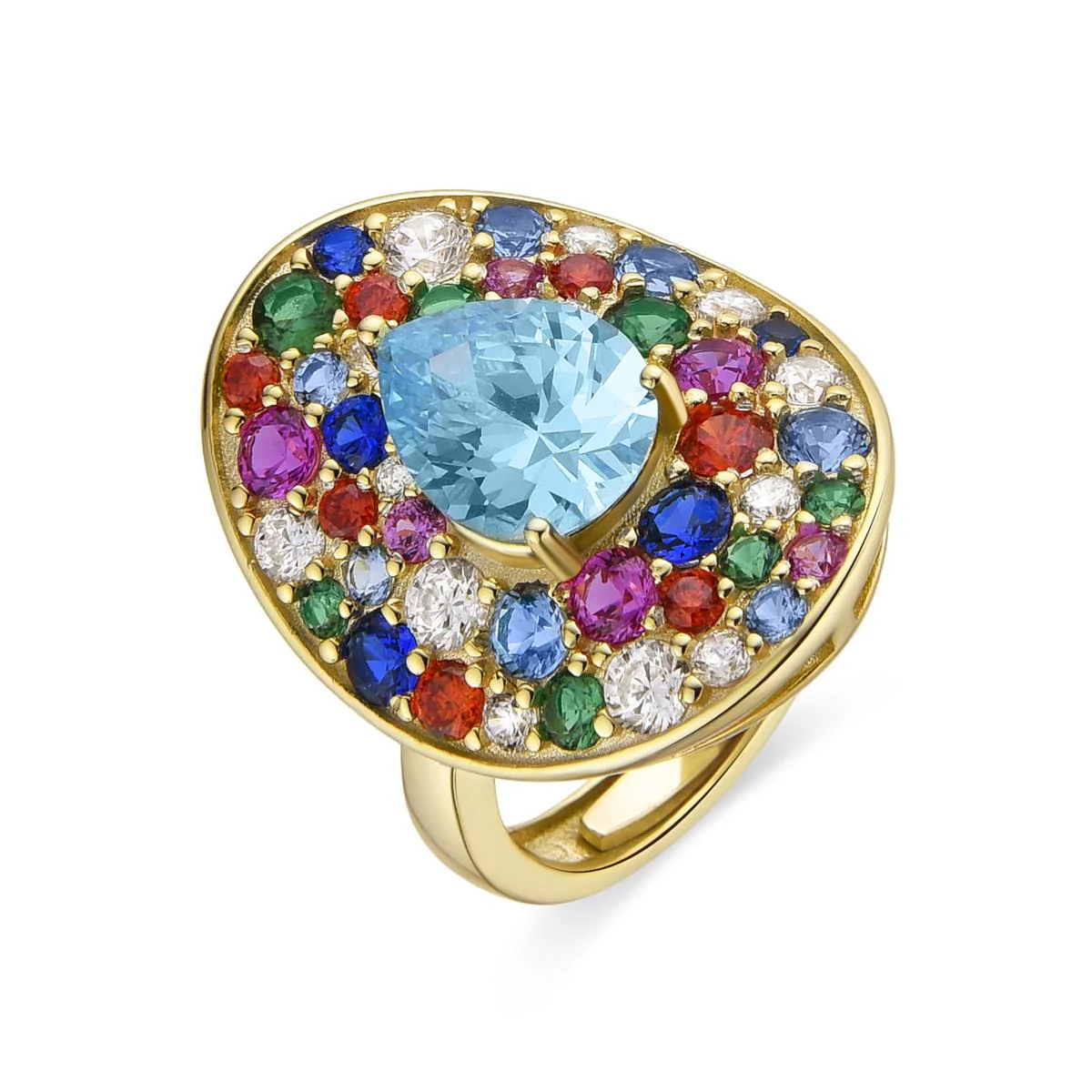 Anillo Genzai Plata de Ley 925 - Genzai MULTICOLOR