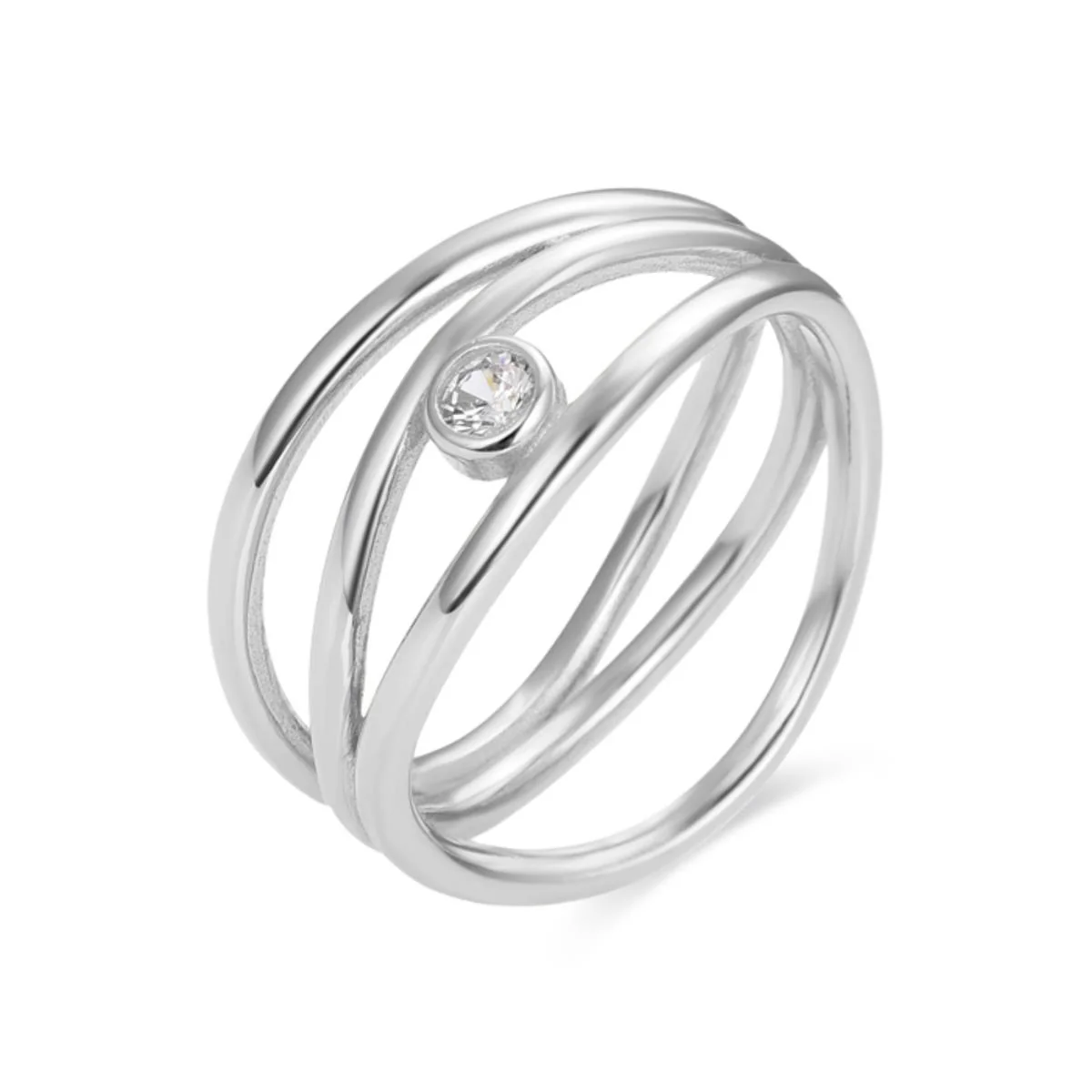 Anillo Gruksi Plata De Ley 925 - Gruksi BLANCO