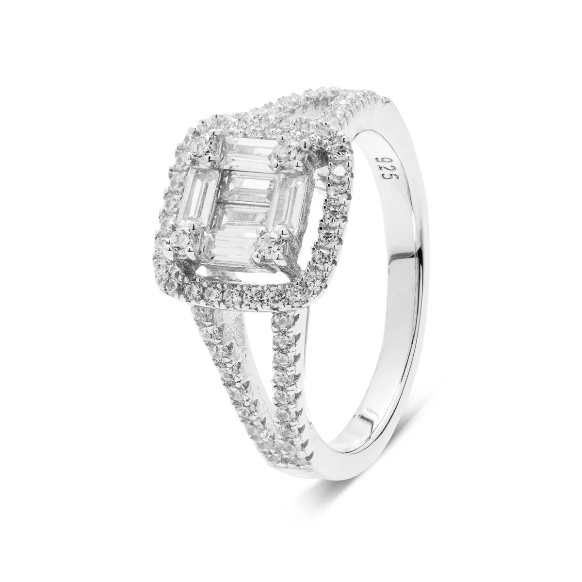 Anillo Halbras Plata De Ley 925 - Halbras BLANCO