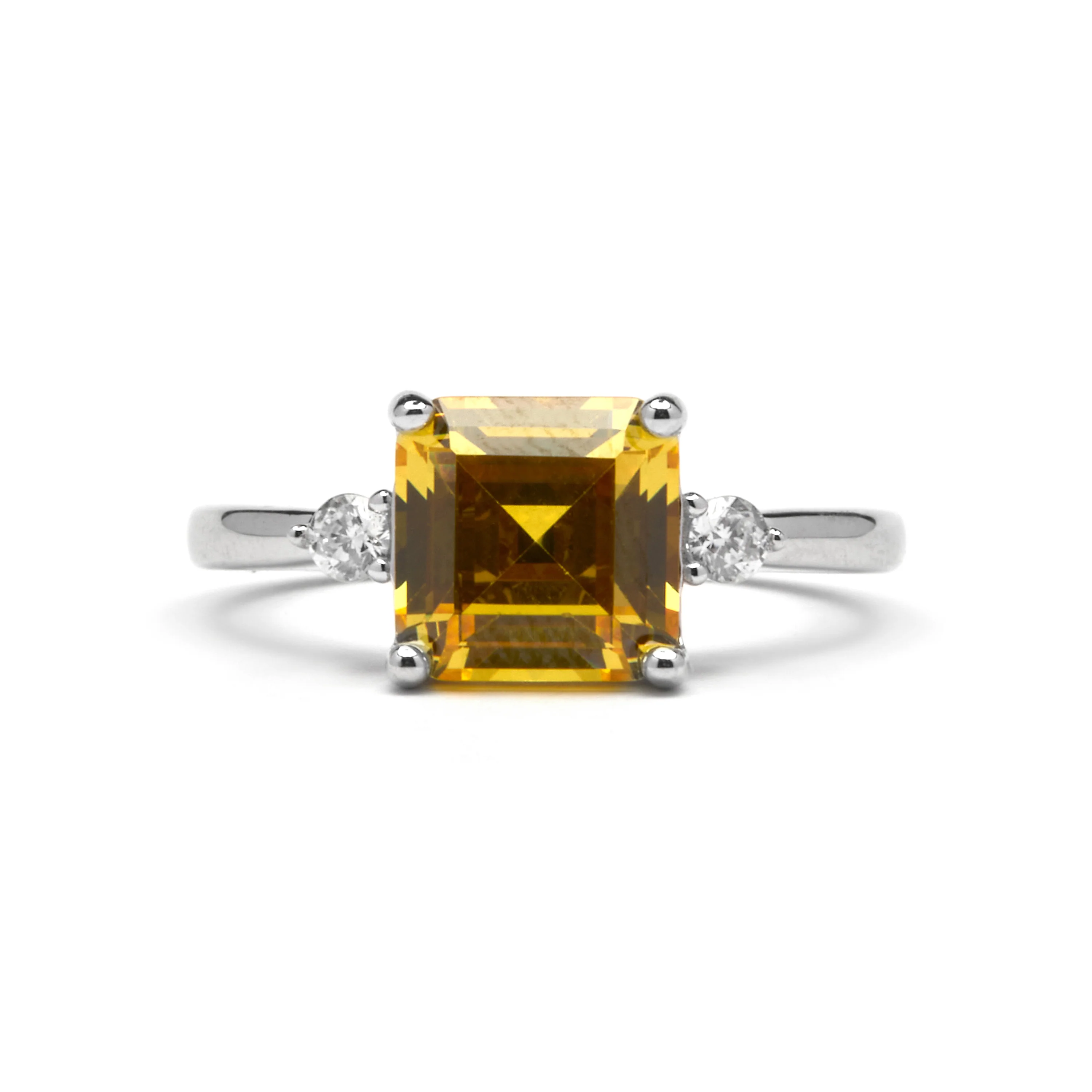 Anillo de Plata de Ley 925 y Circonita Brillante acabado rodio - Himith - Image 15