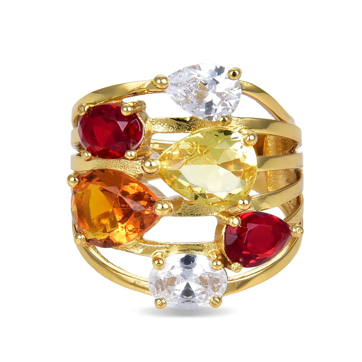 Anillo Hissah Plata De Ley 925 - Hissah MULTICOLOR - Image 3
