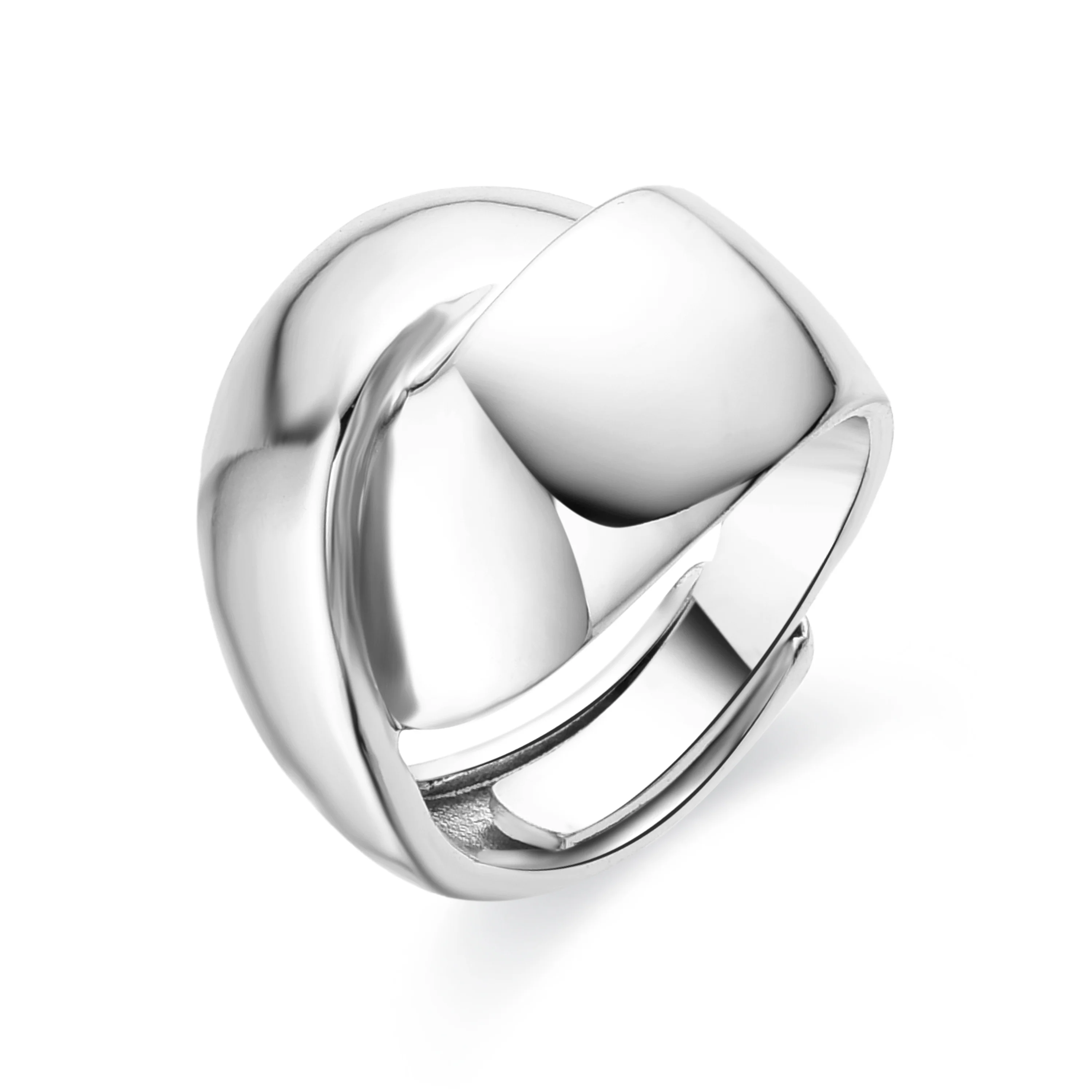 Anillo acabado en rodio - Idril