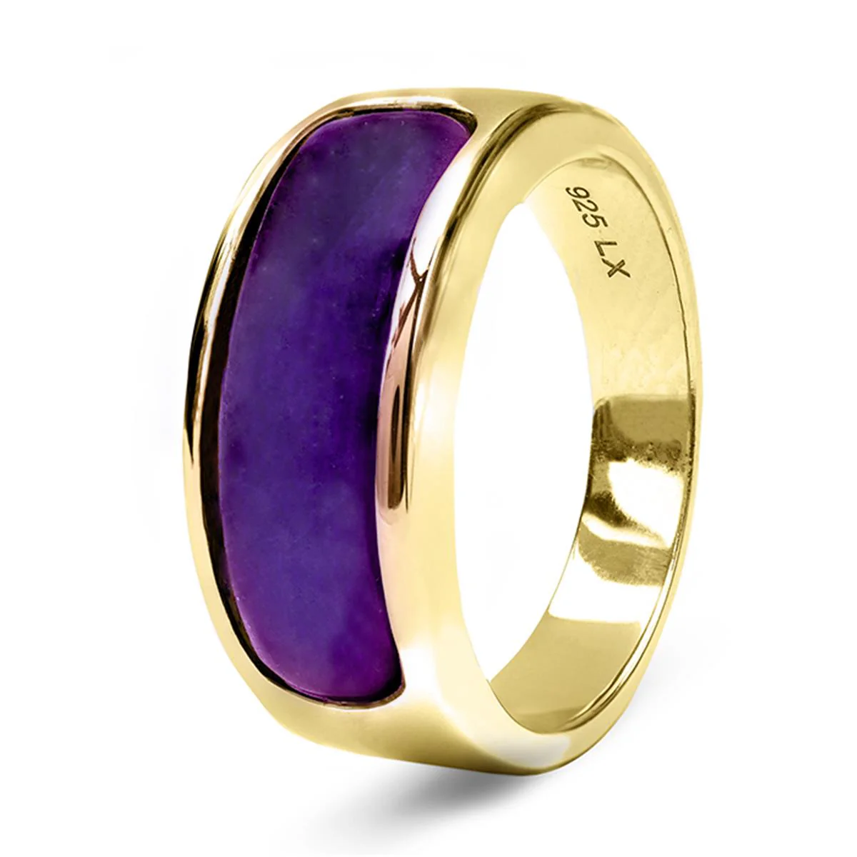 Anillo Imiri Plata, Oro Amarillo y Amatista nat. - Imiri MORADO