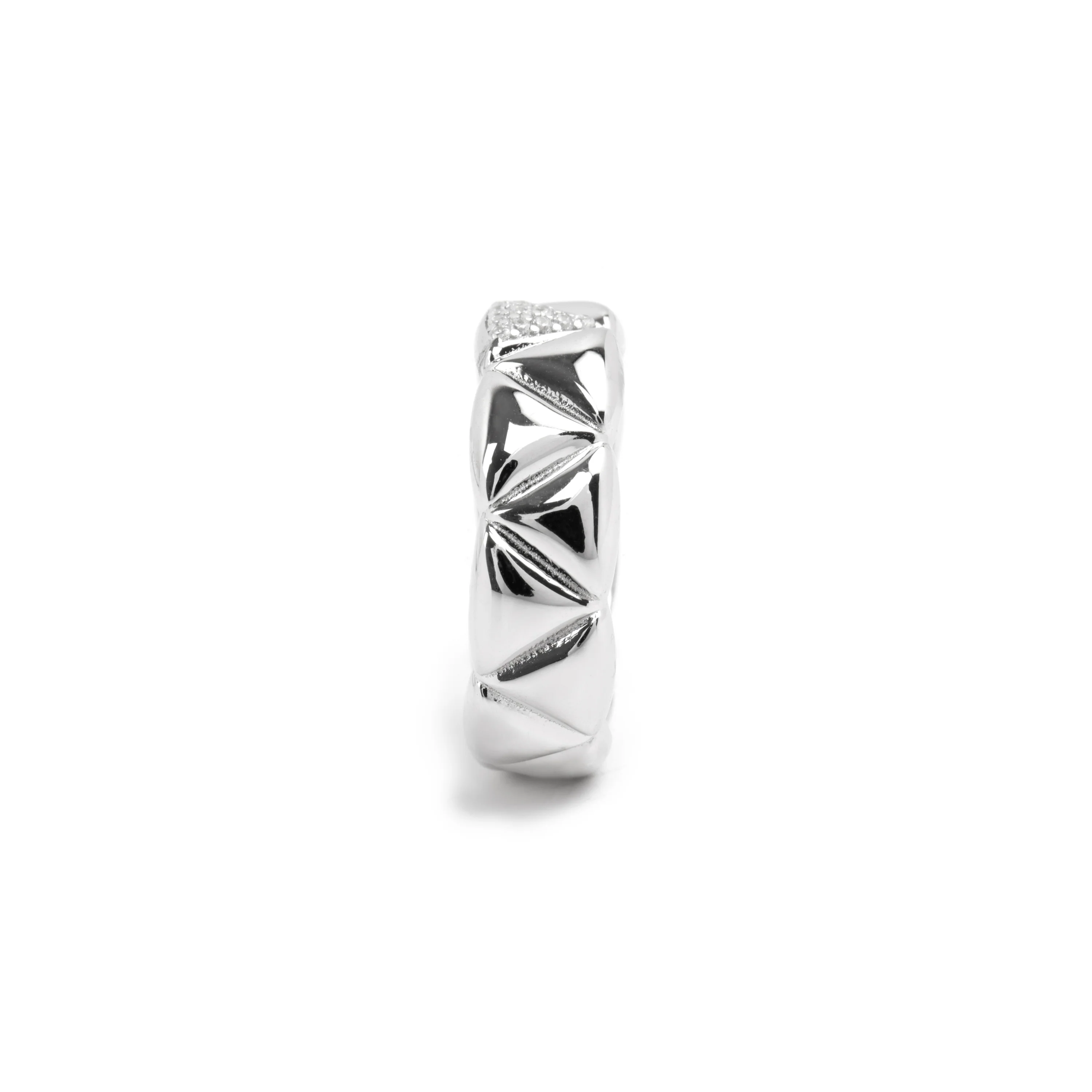 Anillo de Plata de Ley 925 y Circonita Brillante acabado rodio - Imwa - Image 3