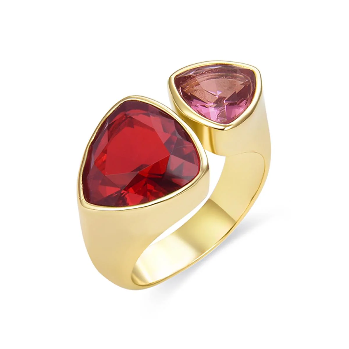 Anillo Inaz Plata De Ley 925 - Inaz ROJO