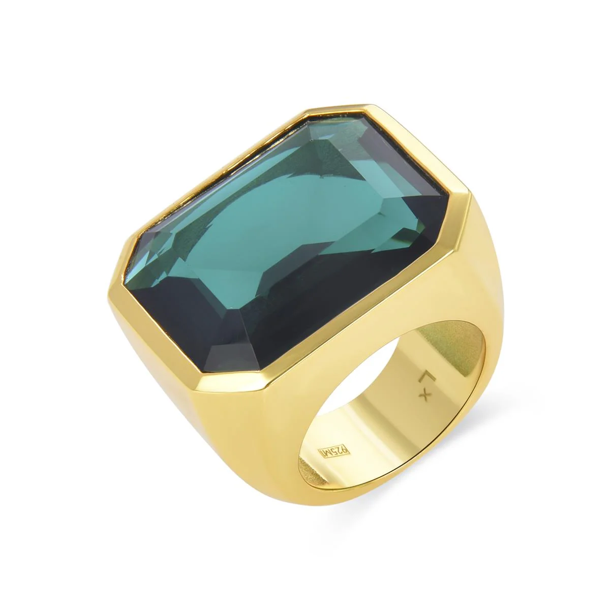 Anillo Issog Plata De Ley 925 - Issog VERDE