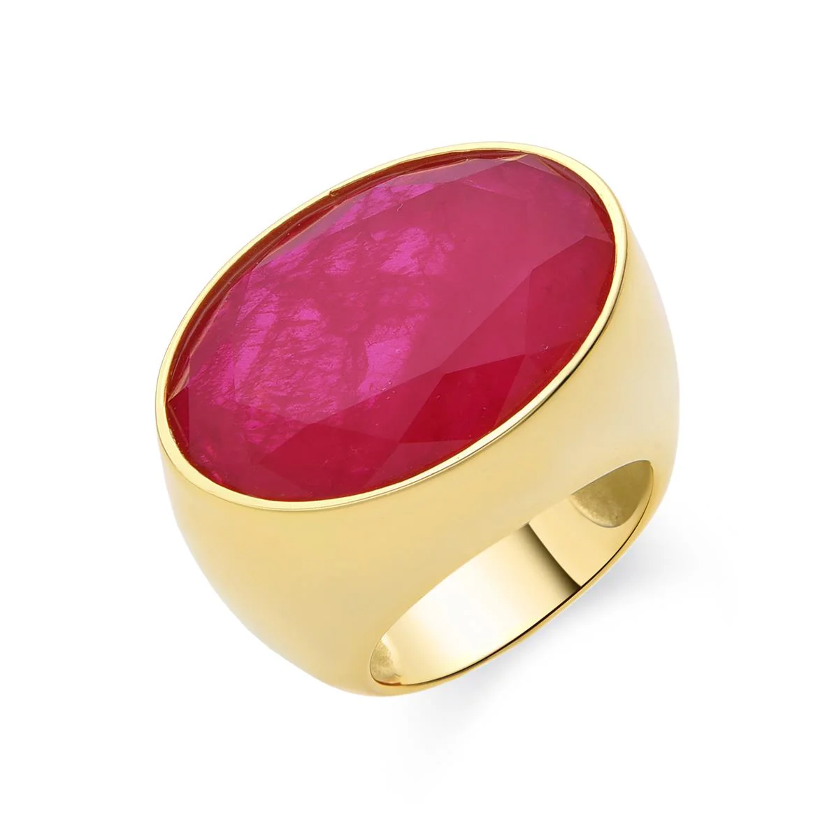 Anillo Jadir Plata de Ley 925 - Jadir ROJO