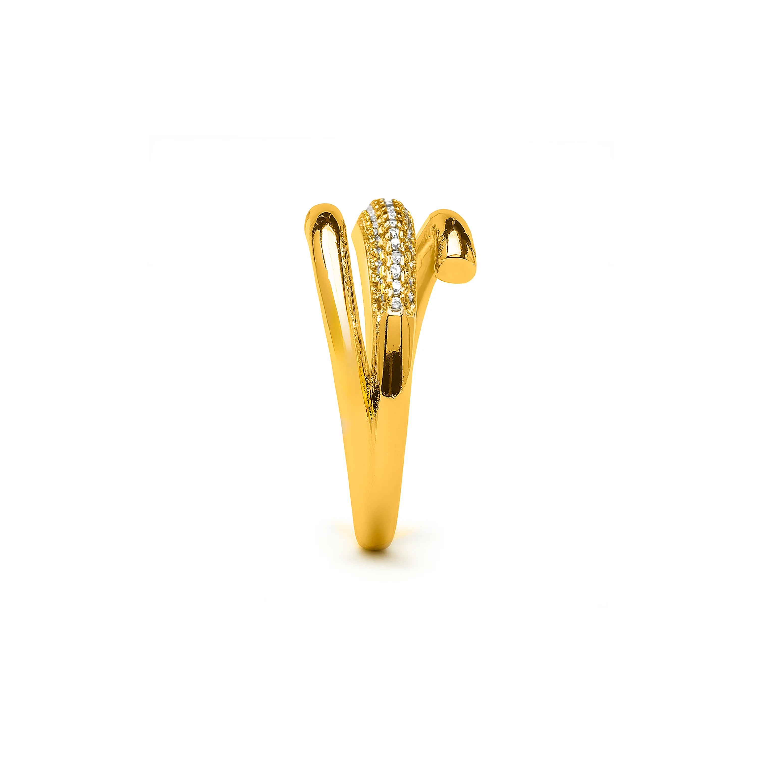 Anillo de Circonita Brillante acabado en oro amarillo de 18k - Jedrac - Image 3