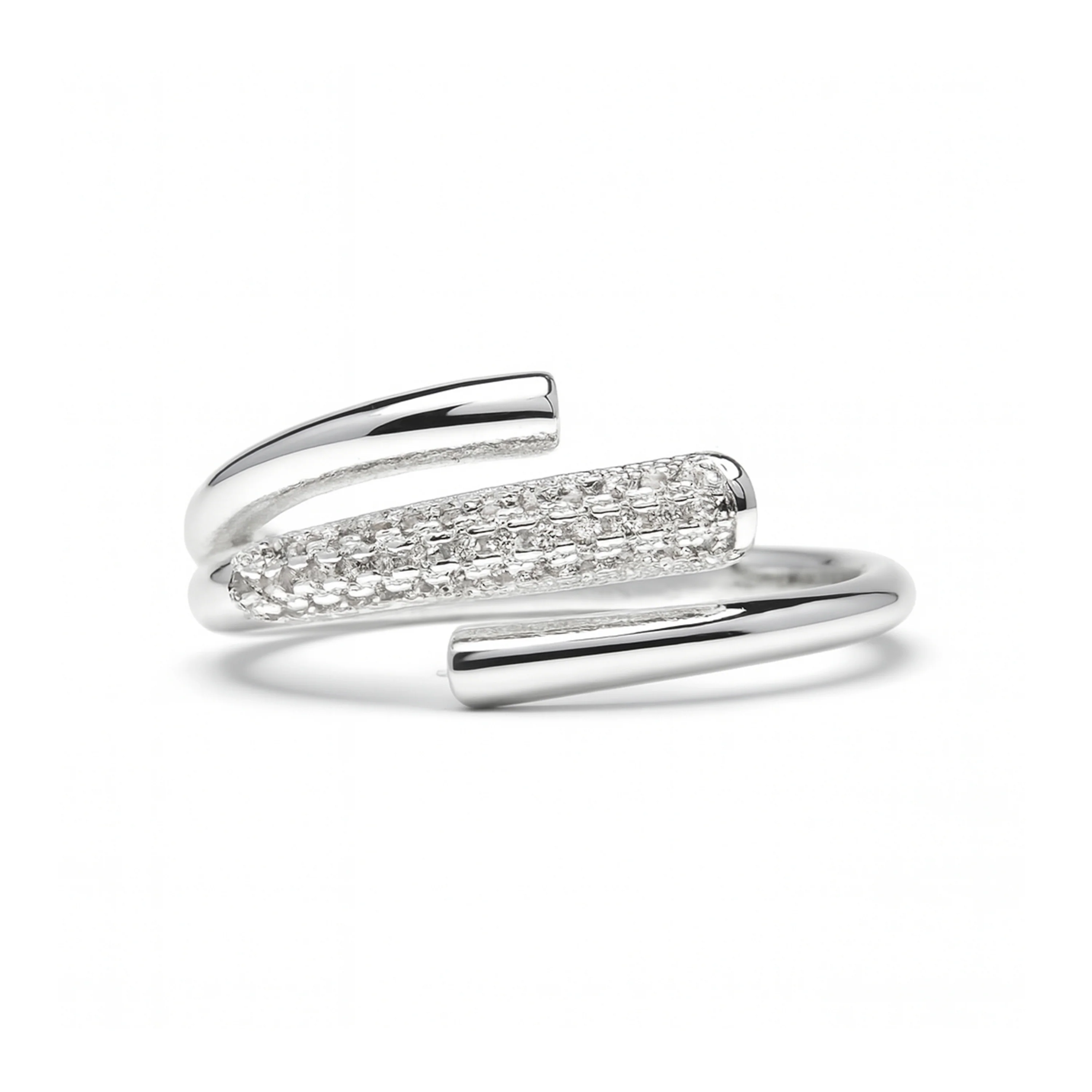 Anillo de Circonita Brillante acabado en rodio - Jedrac - Image 4