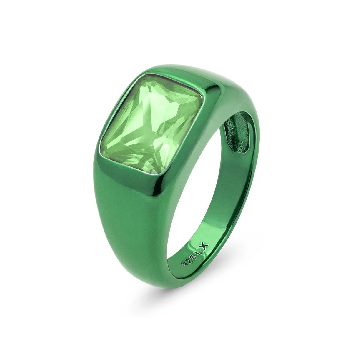 Anillo Jennath Plata De Ley 925 - Jennath VERDE