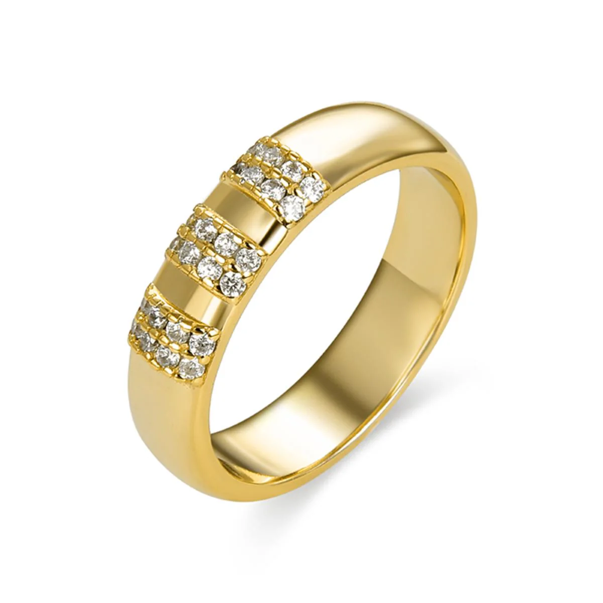 Anillo Jussa Hematite y Baño de Oro amarillo - Jussa GRIS