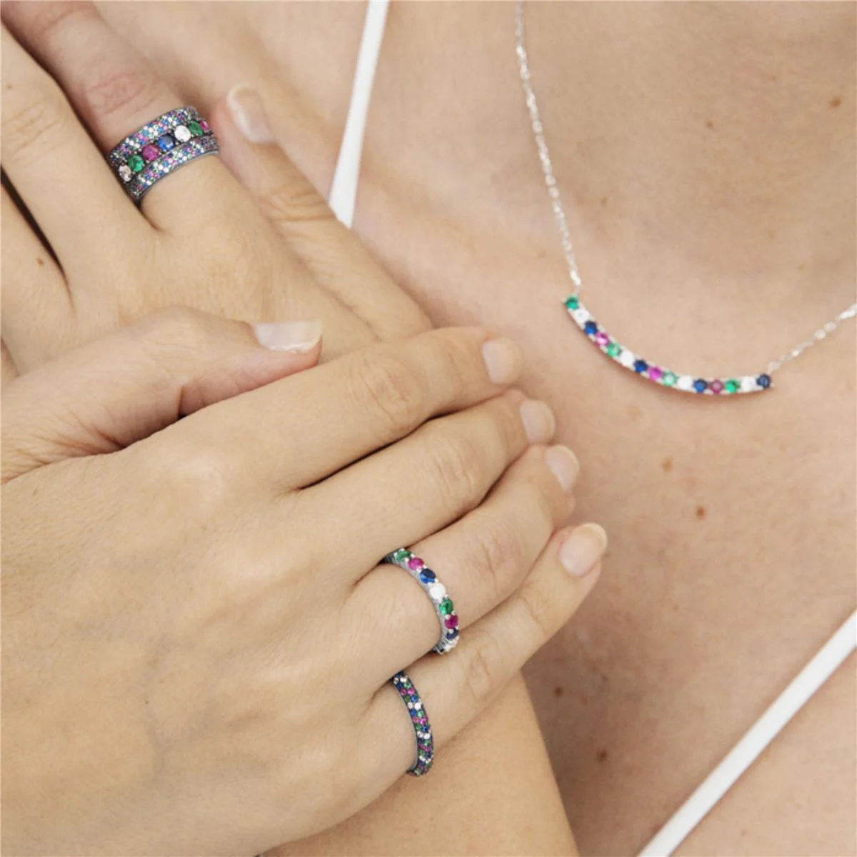Anillo Kay Plata De Ley 925 - Kay MULTICOLOR - Image 2