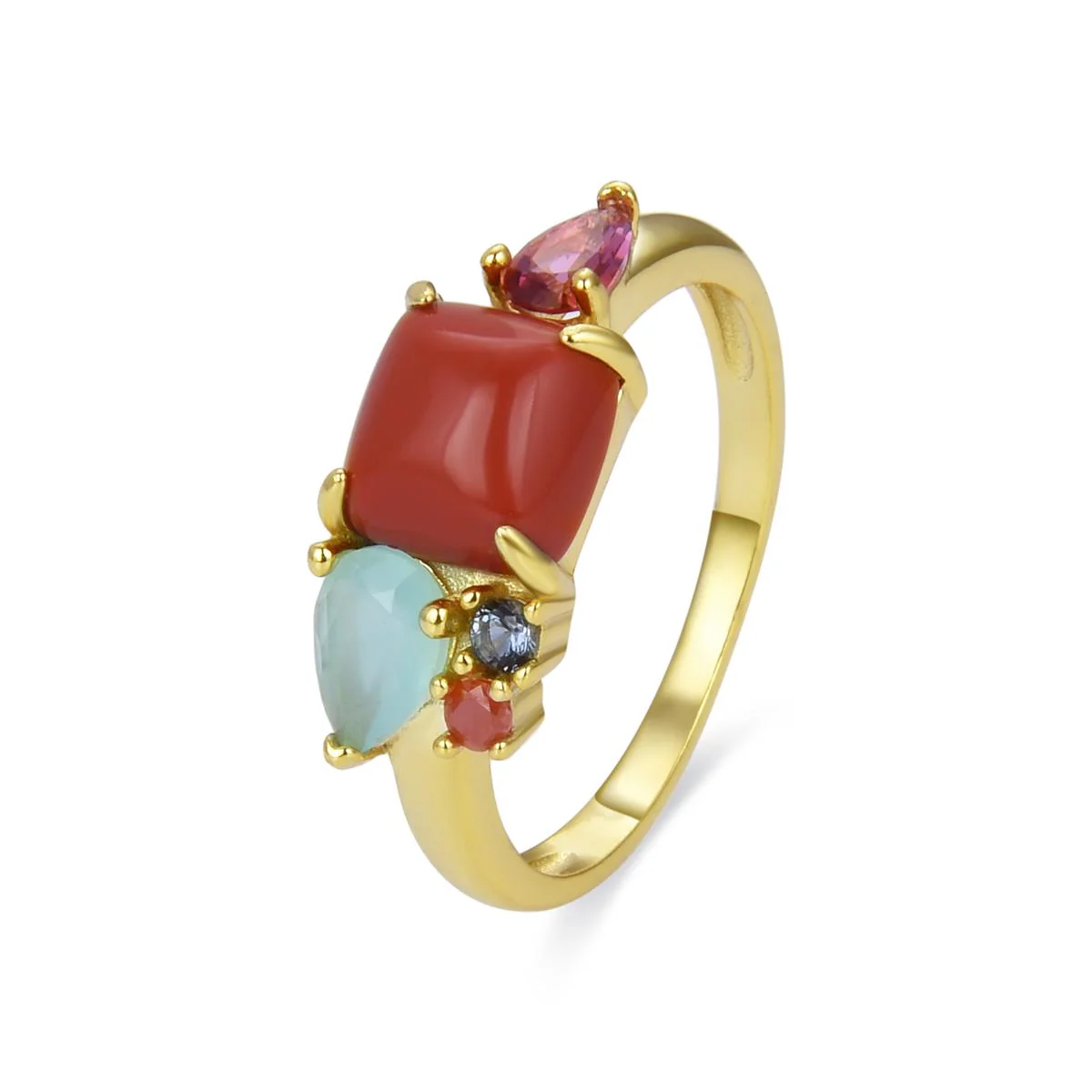Anillo Kiylu Plata De Ley 925 - Kiylu MULTICOLOR