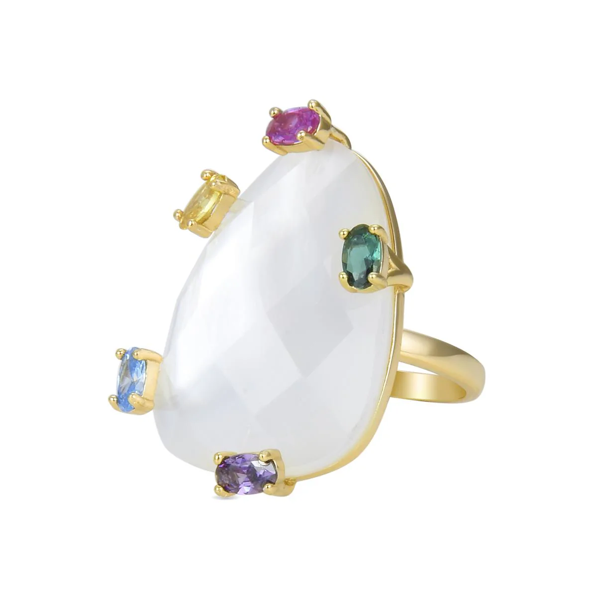 Anillo Kores Plata De Ley 925 - Kores MULTICOLOR