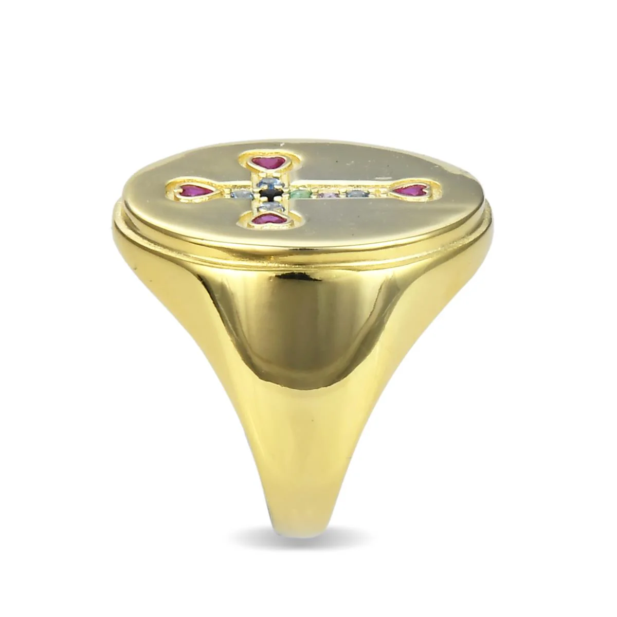Anillo Lakza De Plata De Ley 925 Con Baño De Oro A - Lakza MULTICOLOR - Image 2