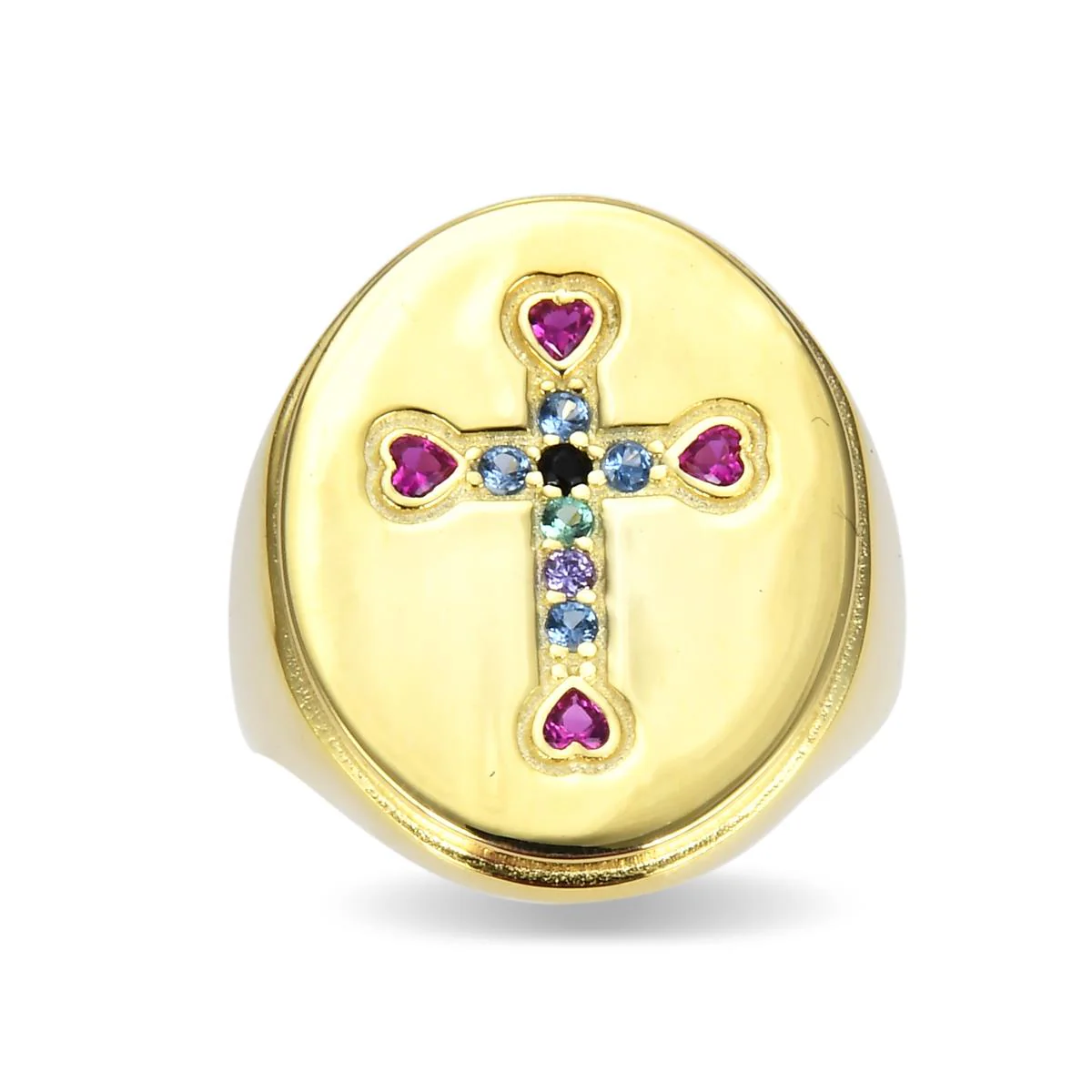 Anillo Lakza De Plata De Ley 925 Con Baño De Oro A - Lakza MULTICOLOR - Image 3
