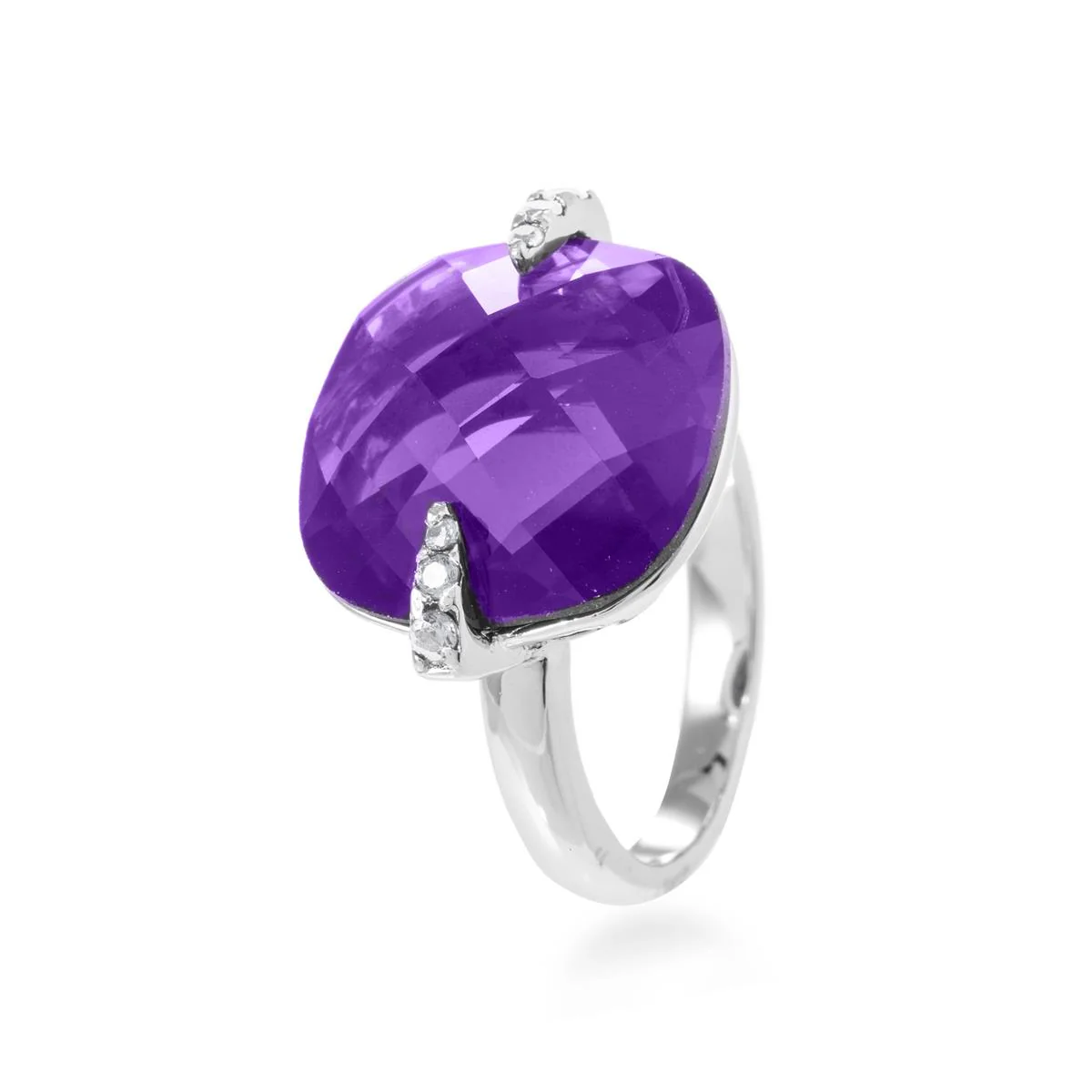 Anillo Lansat Plata De Ley 925 - Lansat MORADO