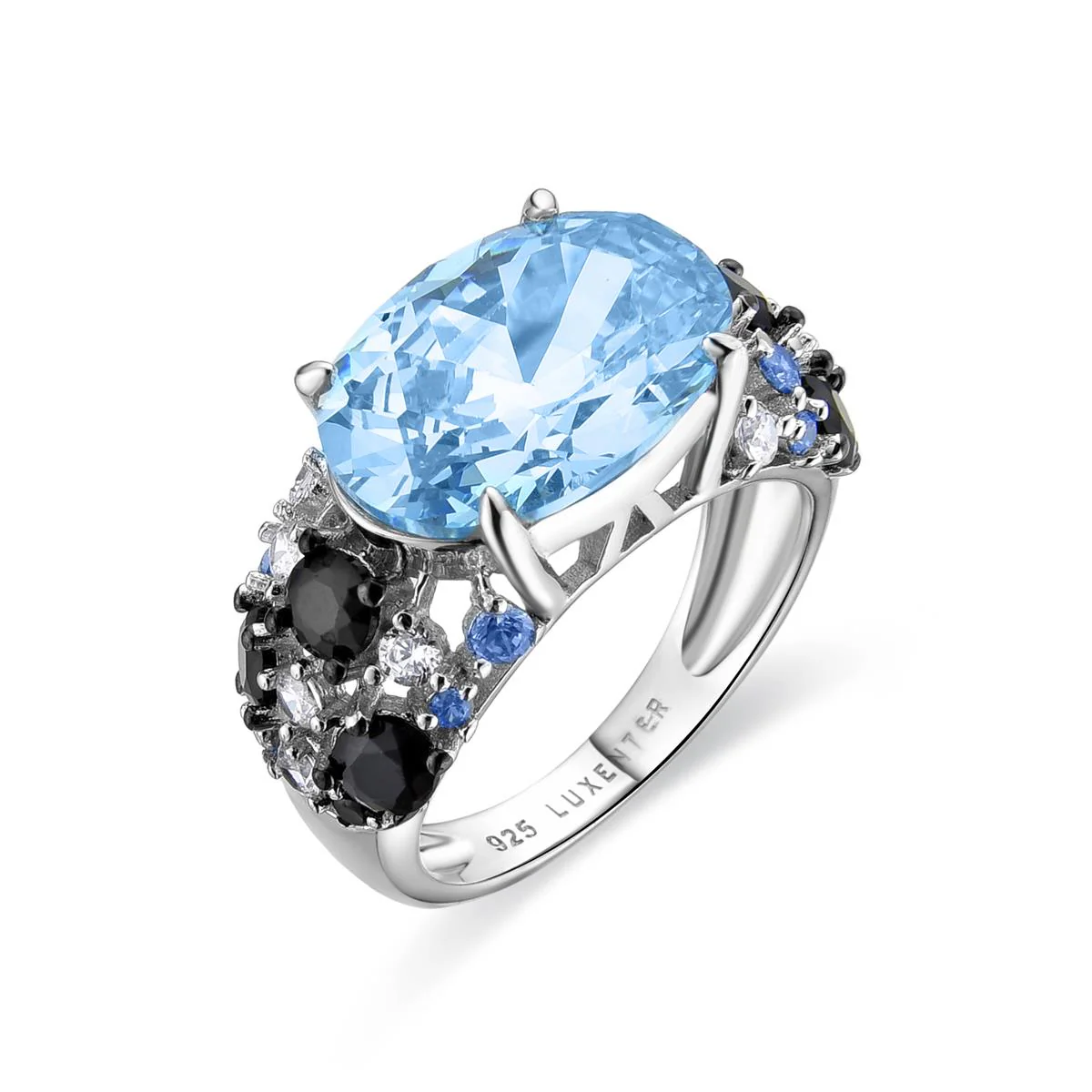 Anillo Lanthy Plata de Ley 925 - Lanthy AZUL