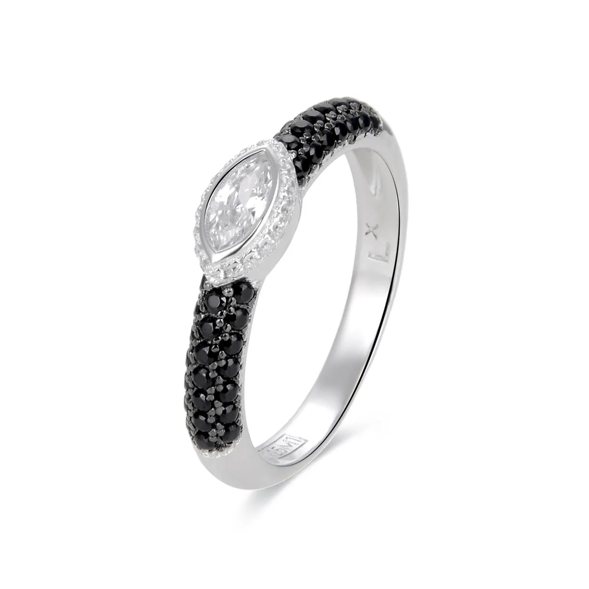 Anillo Leahk Plata De Ley 925 - Leahk NEGRO
