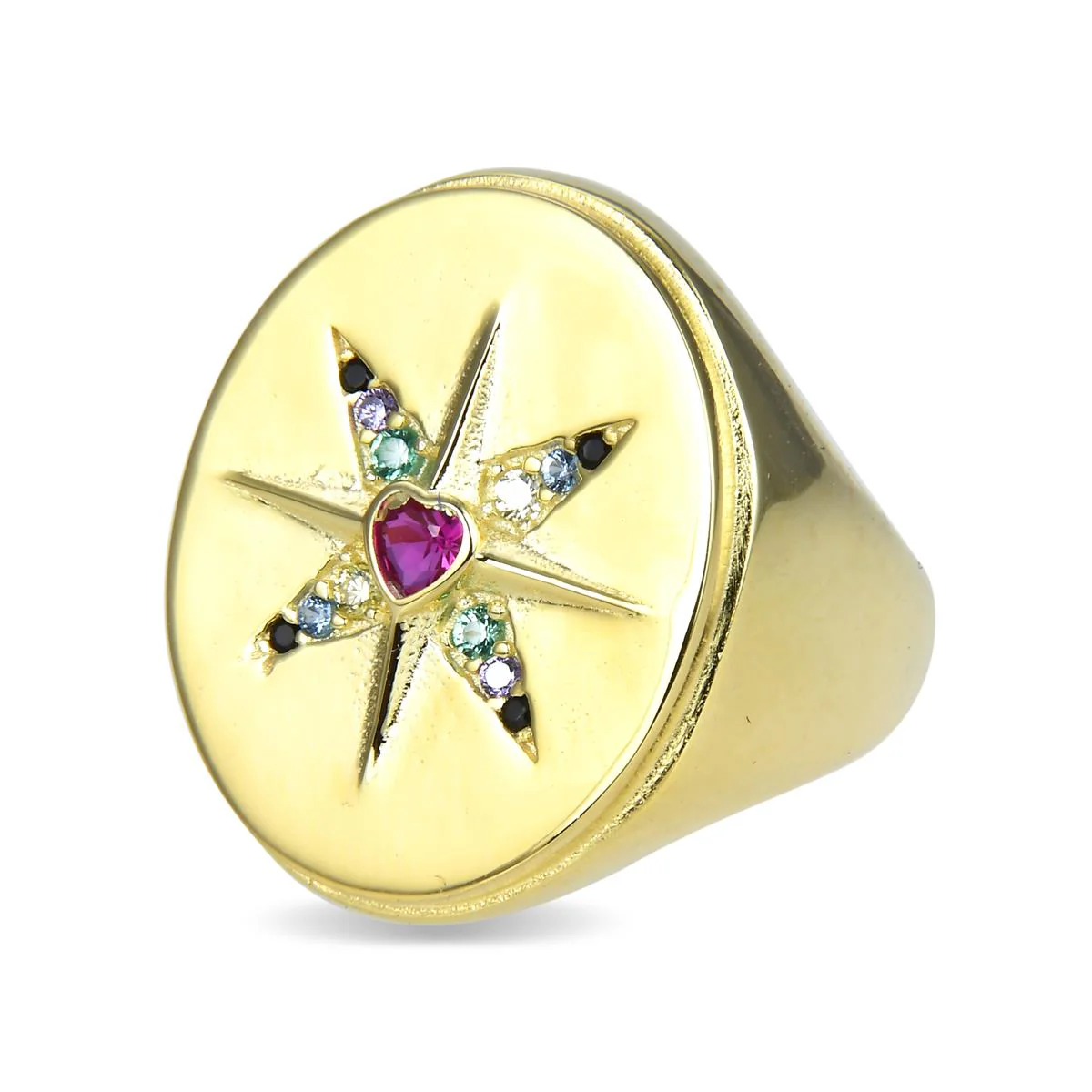 Anillo Lingzia Plata De Ley 925 - Lingzia MULTICOLOR