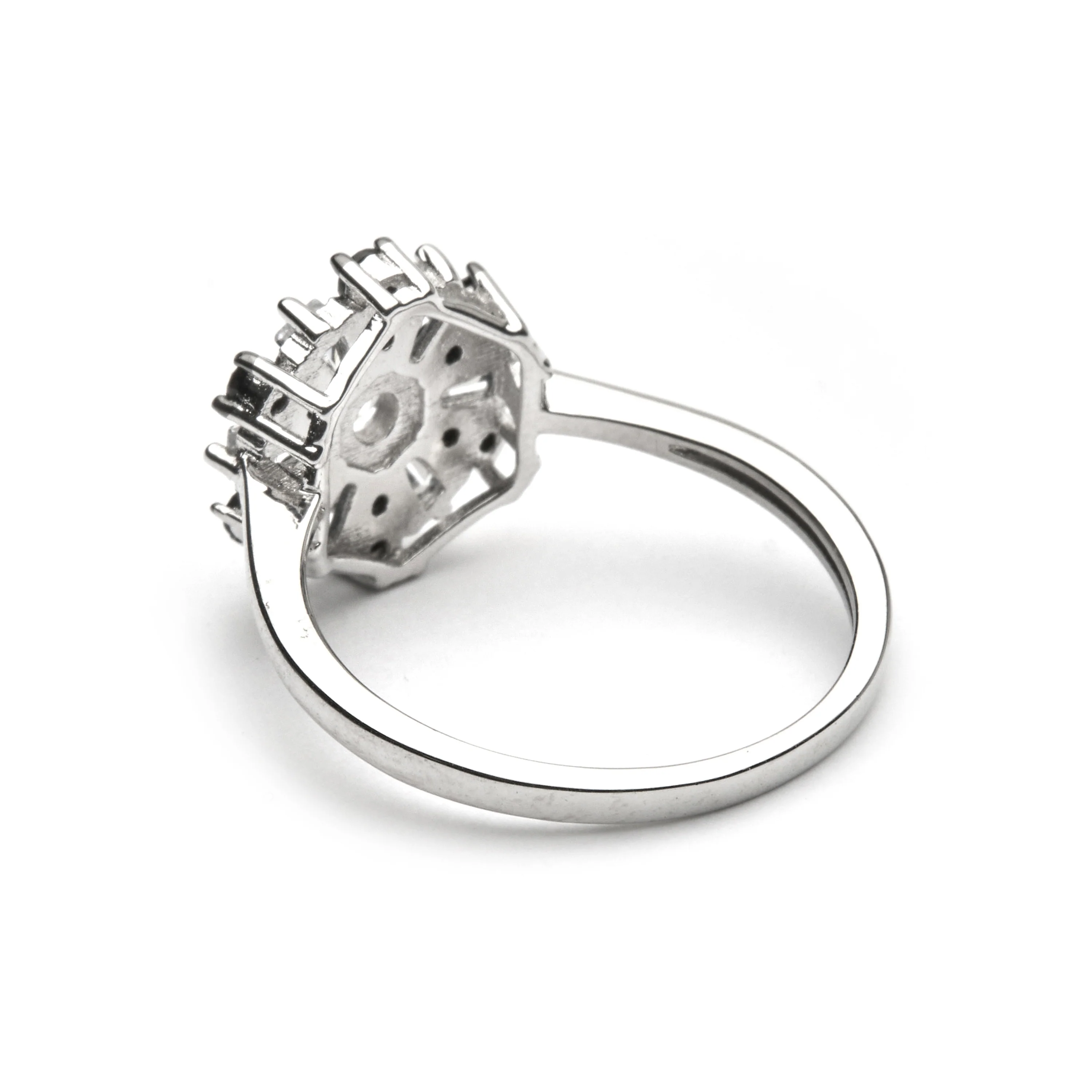 Anillo de Plata de Ley 925 y Circonita Onix acabado en rodio - Lorush - Image 5