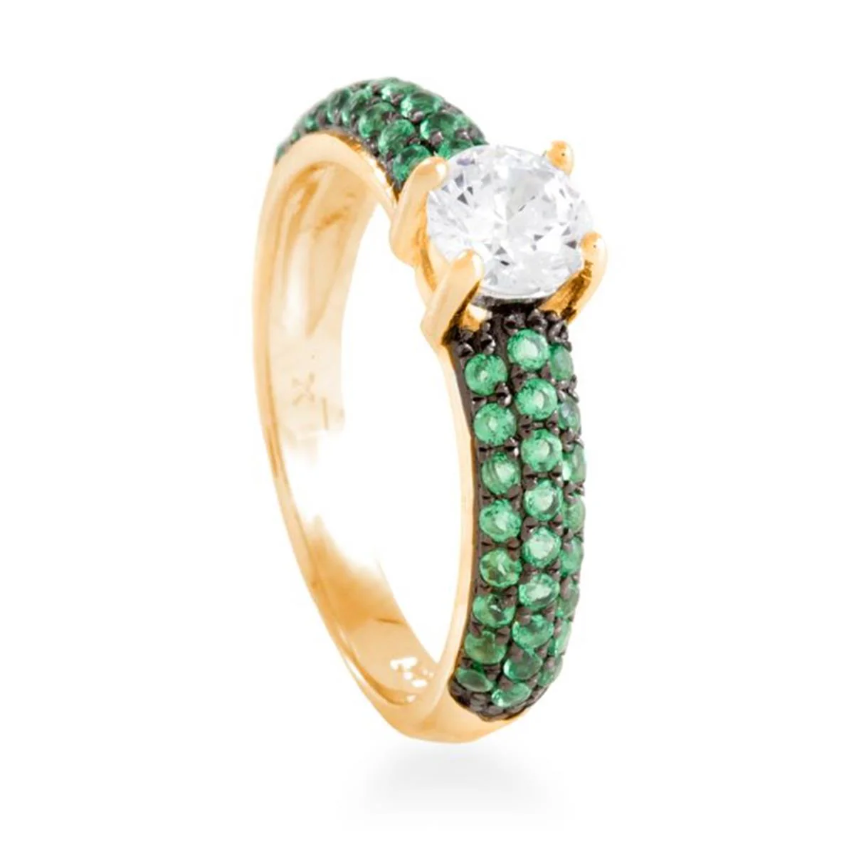Anillo Maiya Plata De Ley 925 - Maiya VERDE