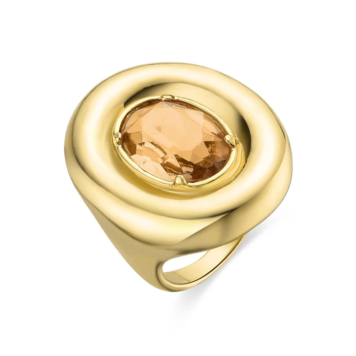 Anillo Milark acabado en oro amarillo 18K - Milark NARANJA