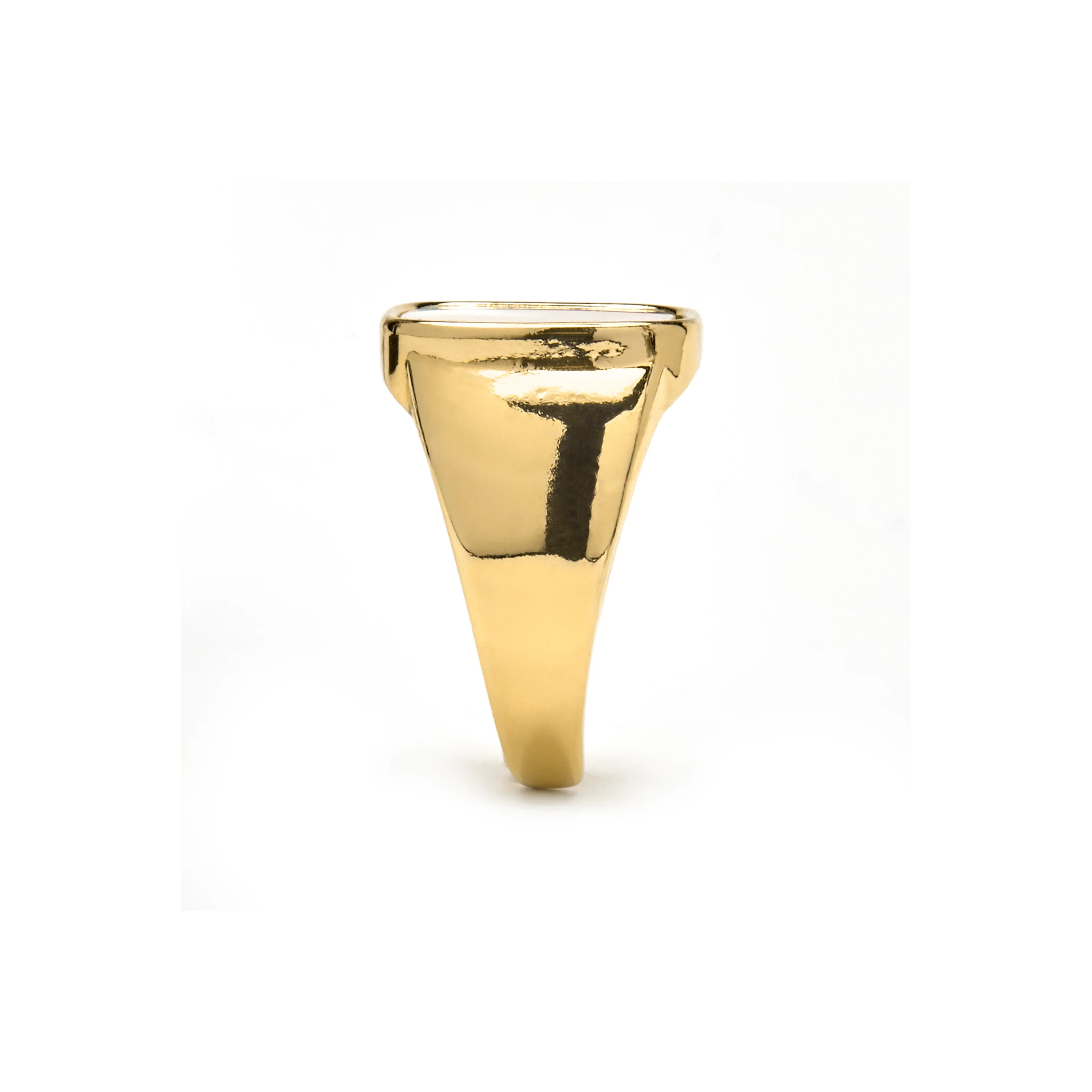 Anillo con Madreperla Blanca acabado oro 18k - Misau - Image 3