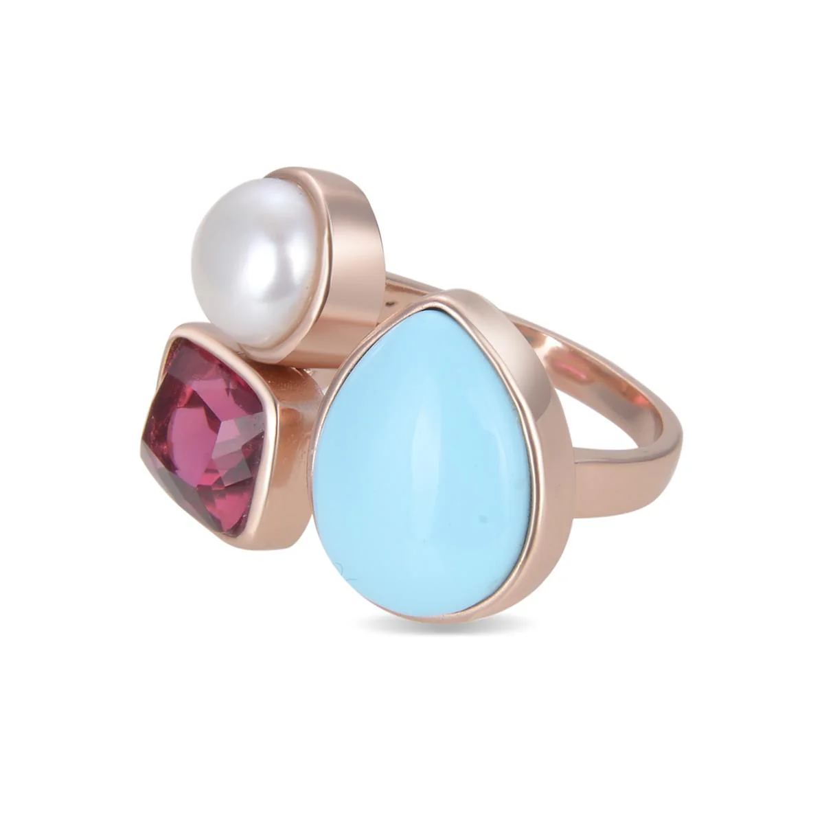 Anillo Miya Plata De Ley 925 - Miya AZUL