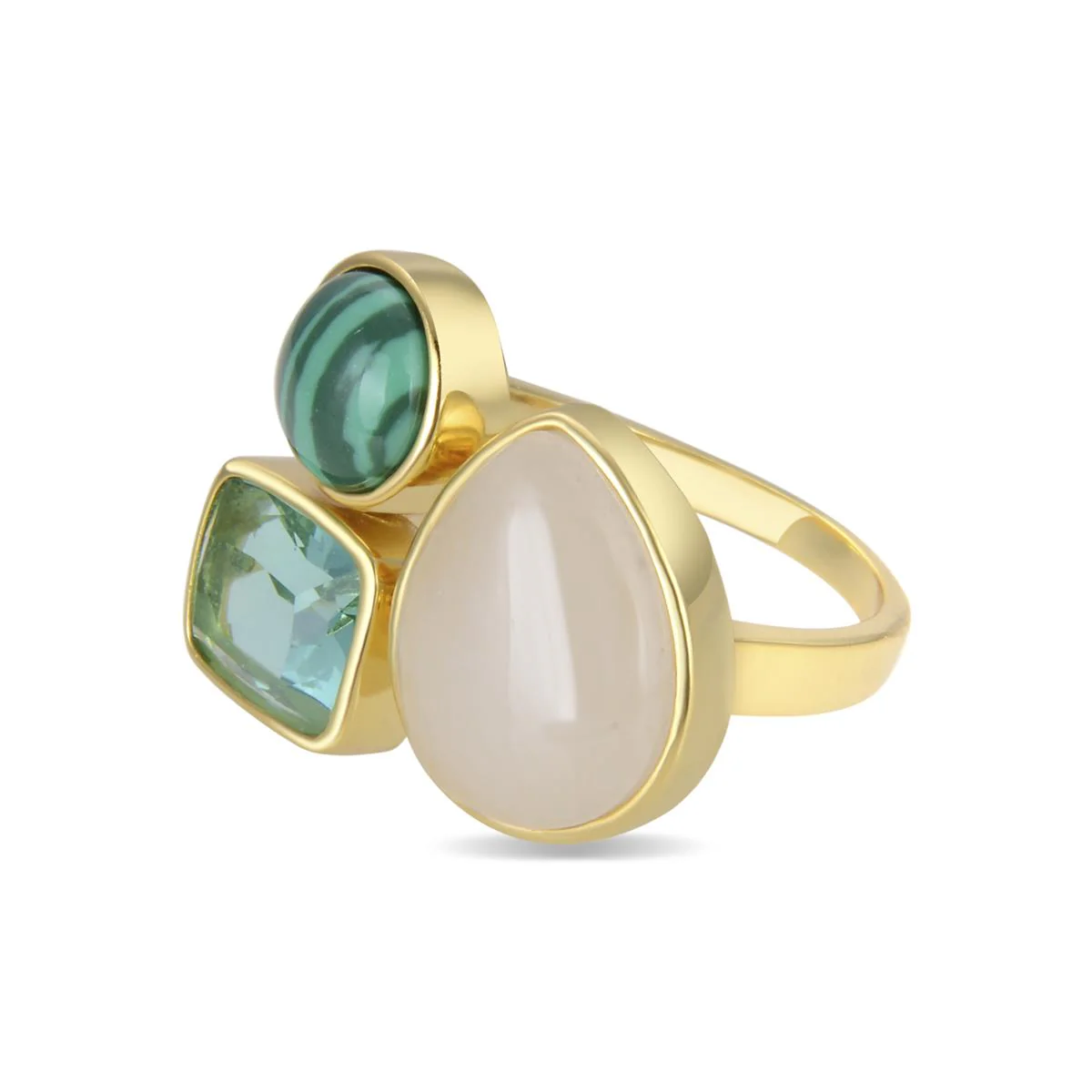Anillo Miya Plata De Ley 925 - Miya VERDE