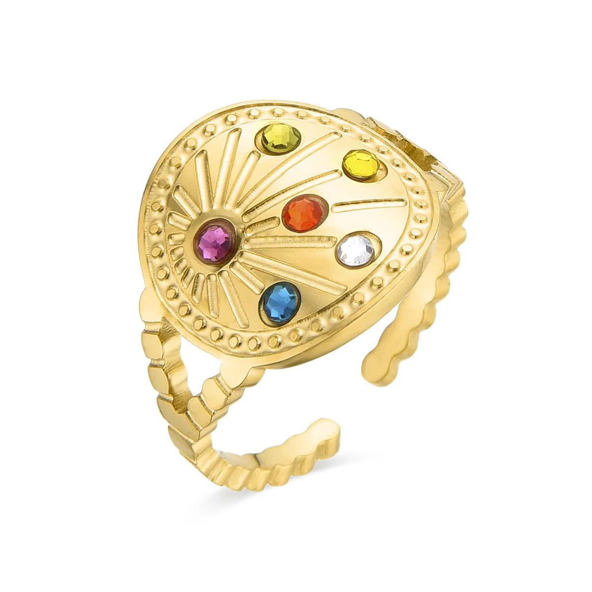 Anillo Moranzel acabado oro 18k - Moranzel MULTICOLOR