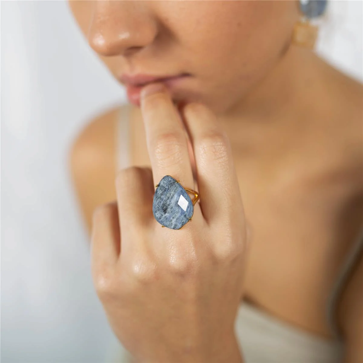 Anillo Naka Plata De Ley 925 - Naka AZUL - Image 5