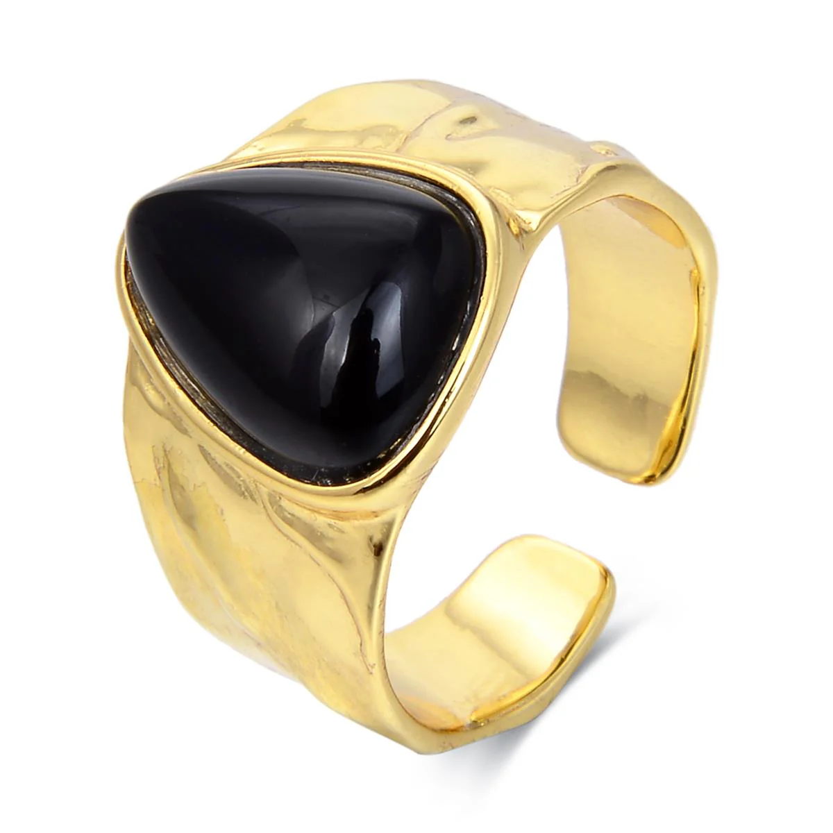 Anillo Nespos acabado en Oro Amarillo de 18 Kts - Nespos NEGRO
