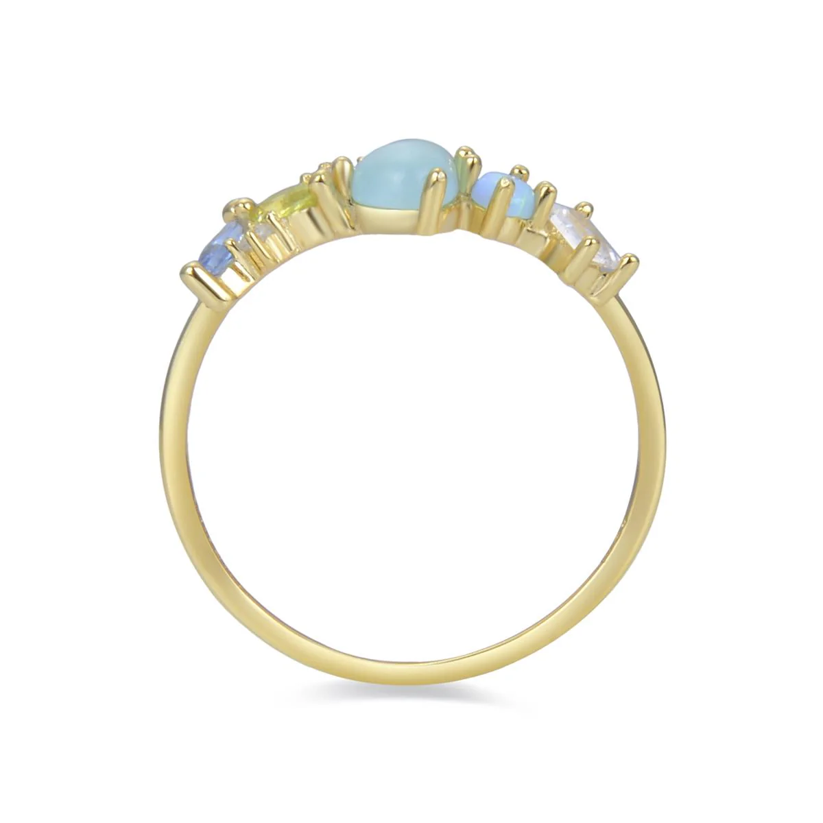 Anillo Nihask Plata De Ley 925 - Nihask AZUL - Image 4