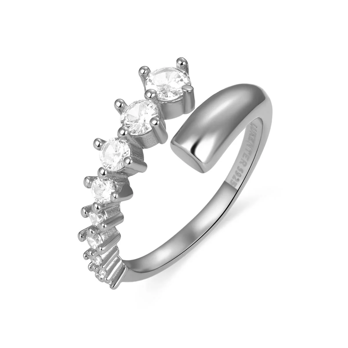 Anillo Nopal Plata De Ley 925 - Nopal BLANCO