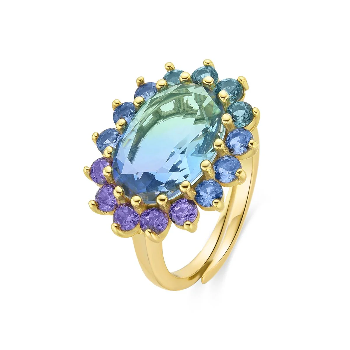 Anillo Nopsa Plata De Ley 925 - Nopsa MULTICOLOR