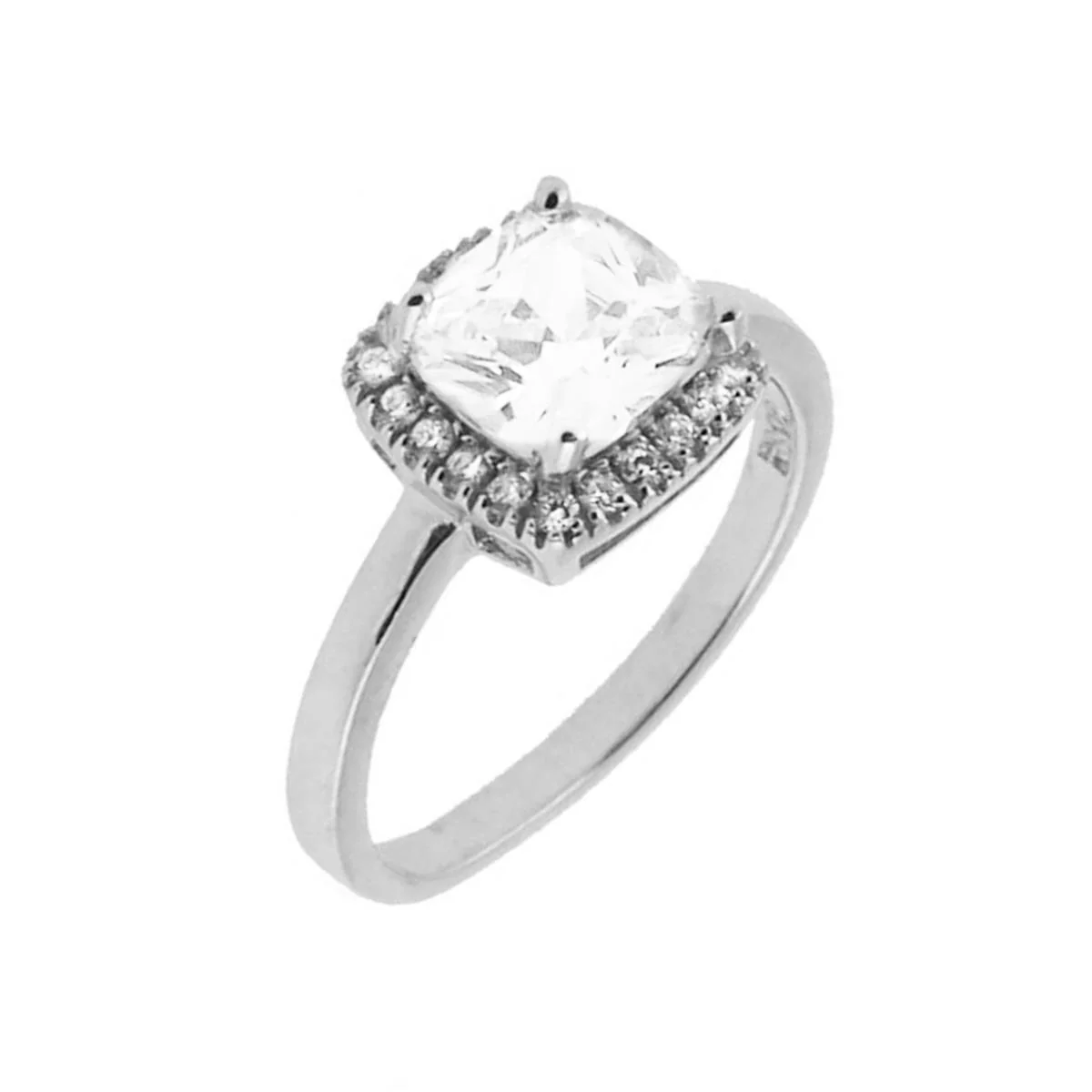 Anillo Nyos Plata De Ley 925 - Nyos BLANCO