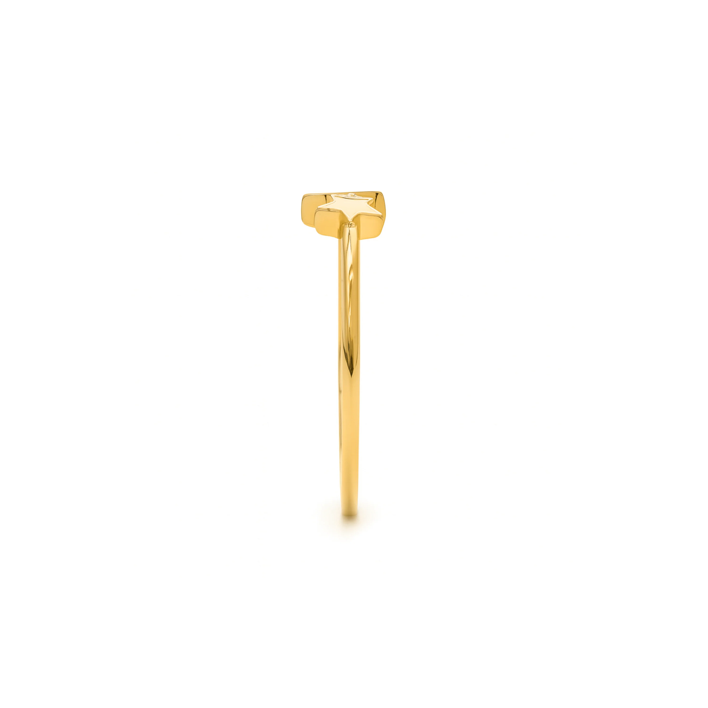 Anillo acabado en oro amarillo 18K - Onsah - Image 3