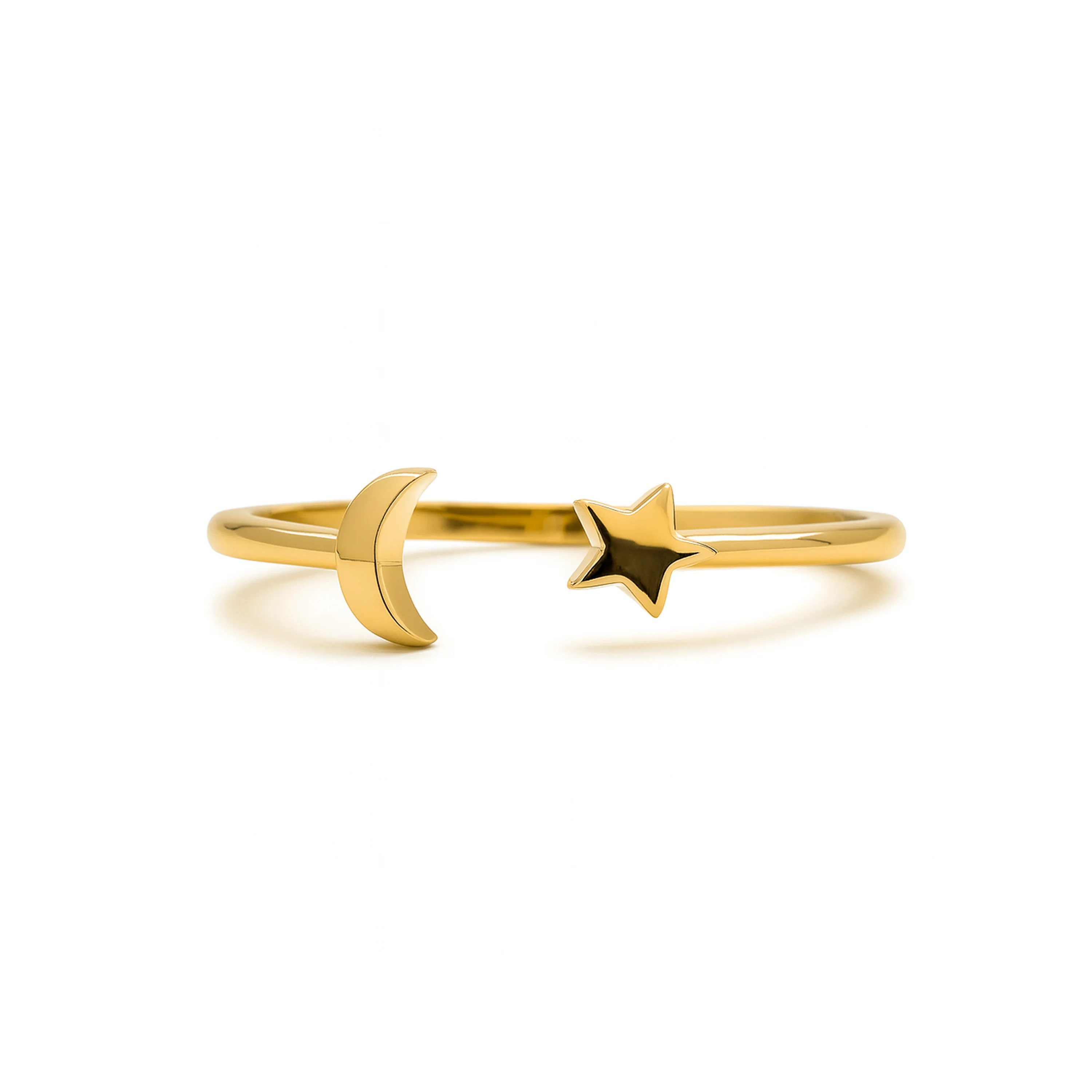 Anillo acabado en oro amarillo 18K - Onsah - Image 4
