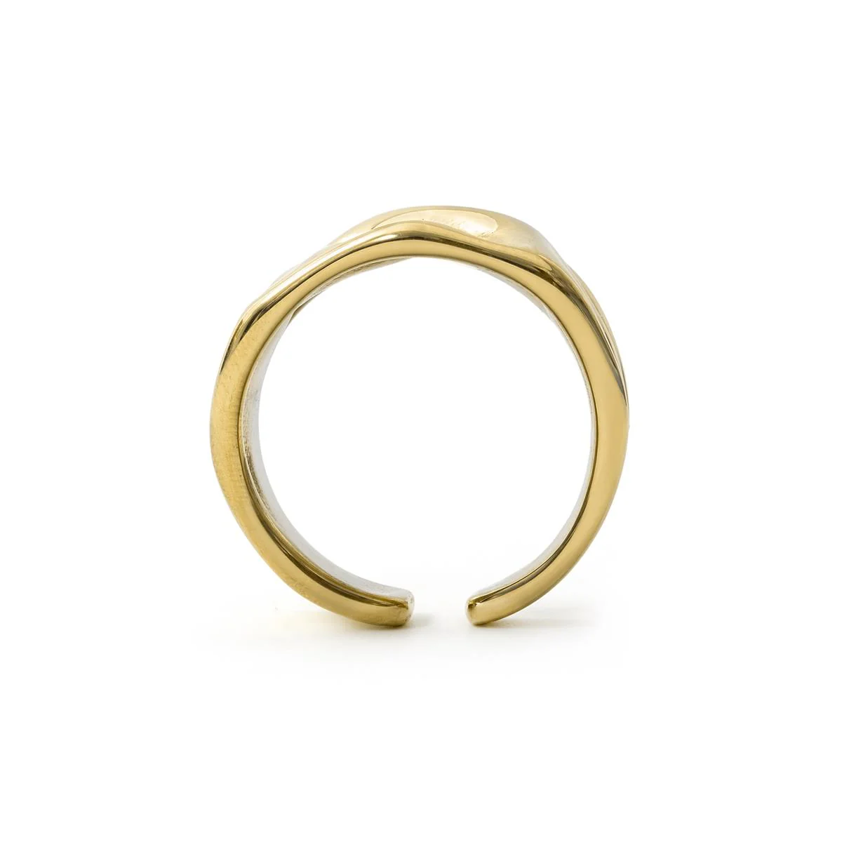 Anillo acabado en oro amarillo de 18k - Suodja - Image 5