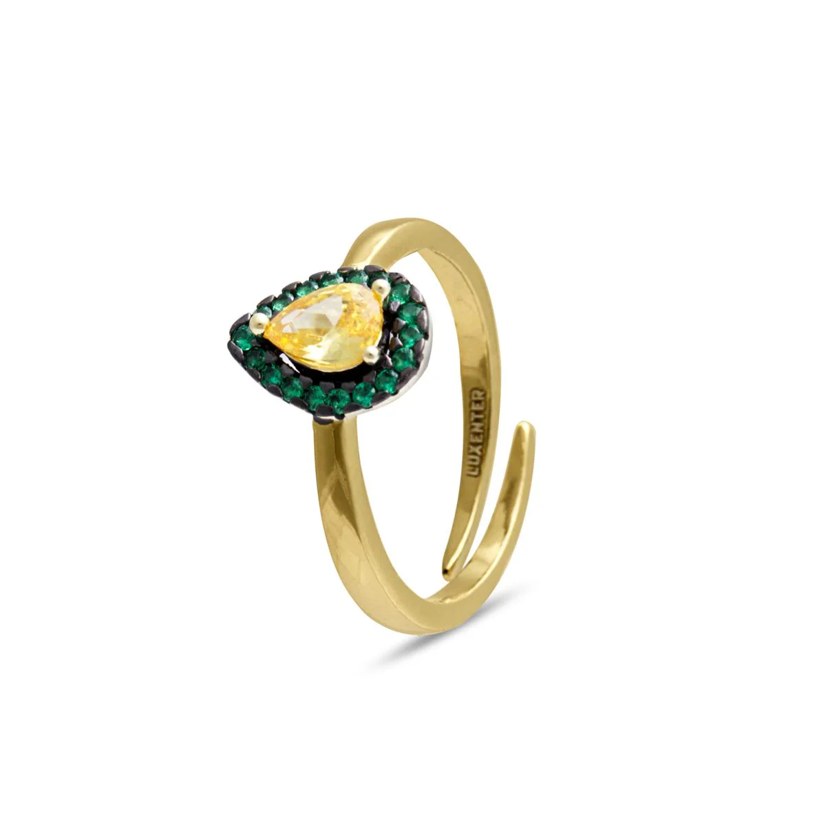 Anillo Osobef Plata De Ley 925 - Osobef AMARILLO