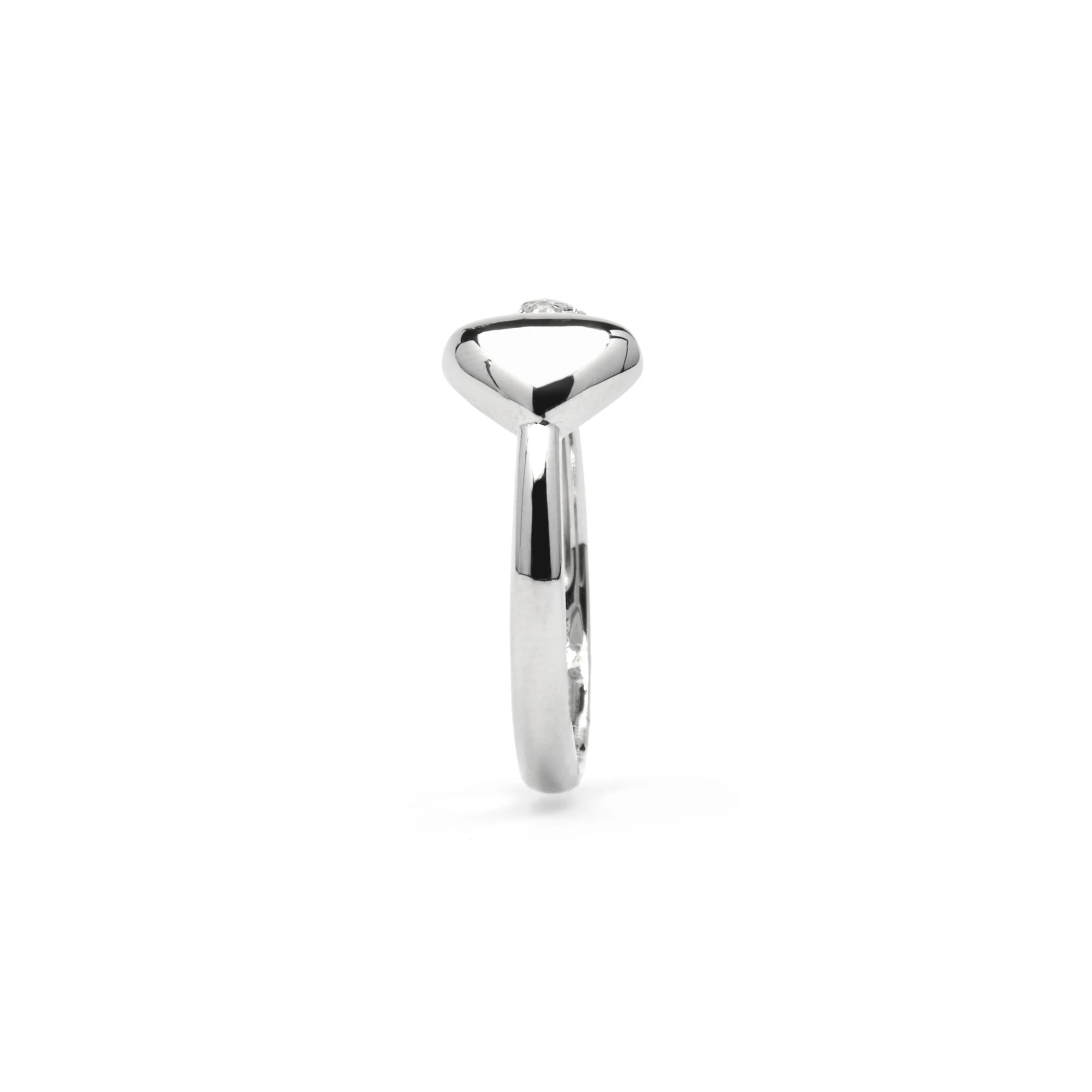 Anillo de Plata de Ley 925 y Circonita Brillante acabado rodio - Pesha - Image 5