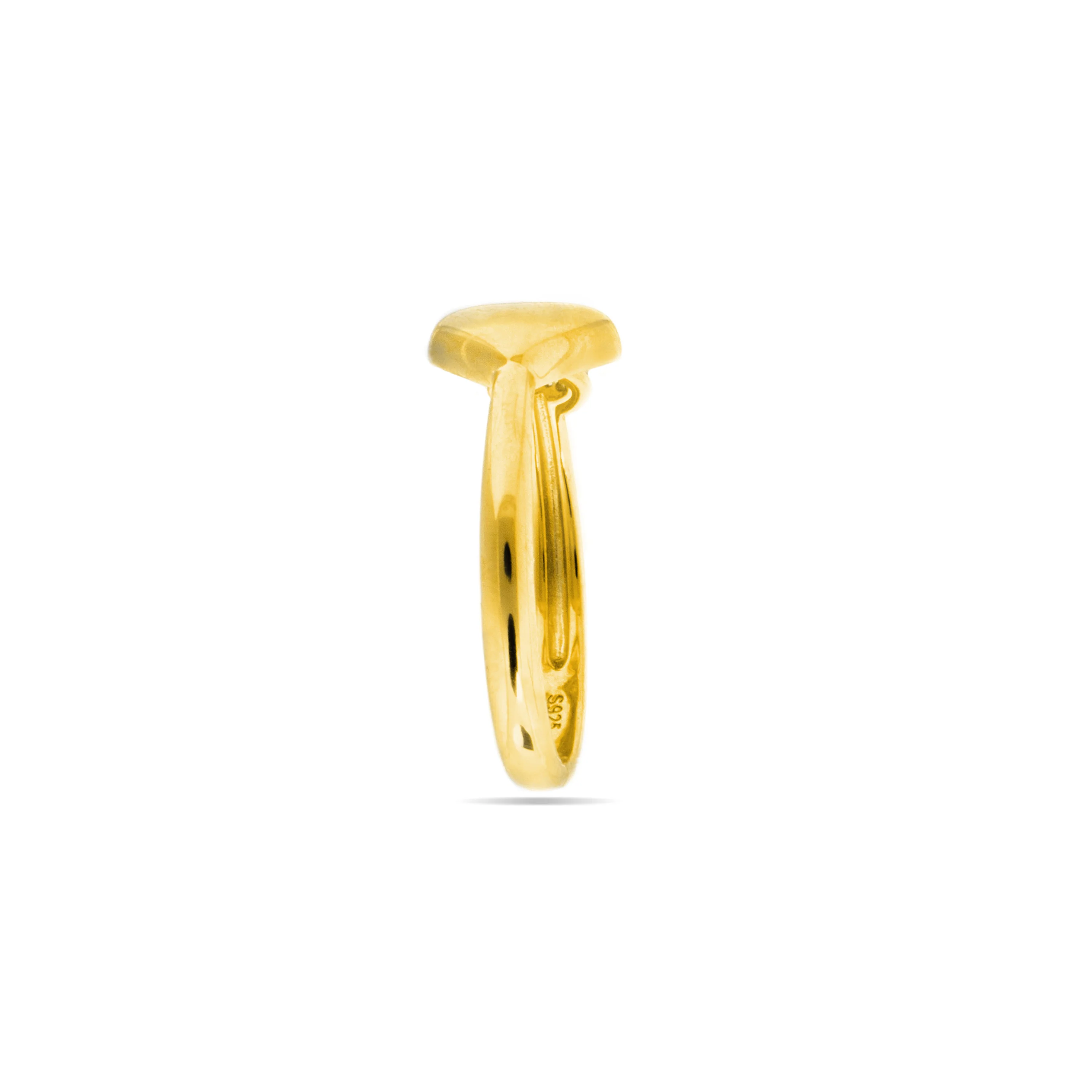 Anillo de Plata de Ley 925 y Circonita Brillante acabado oro amarillo de 18k - Pesha - Image 3